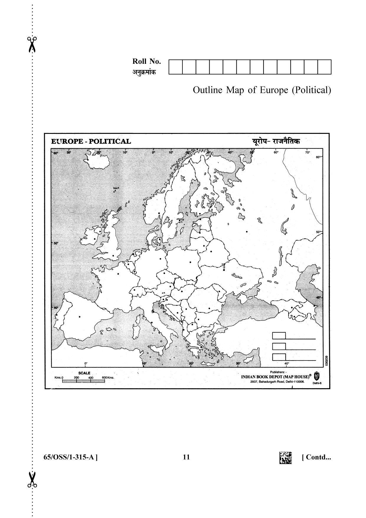 NIOS 2023 Class 12 History (OSS) Question Paper - Page 11