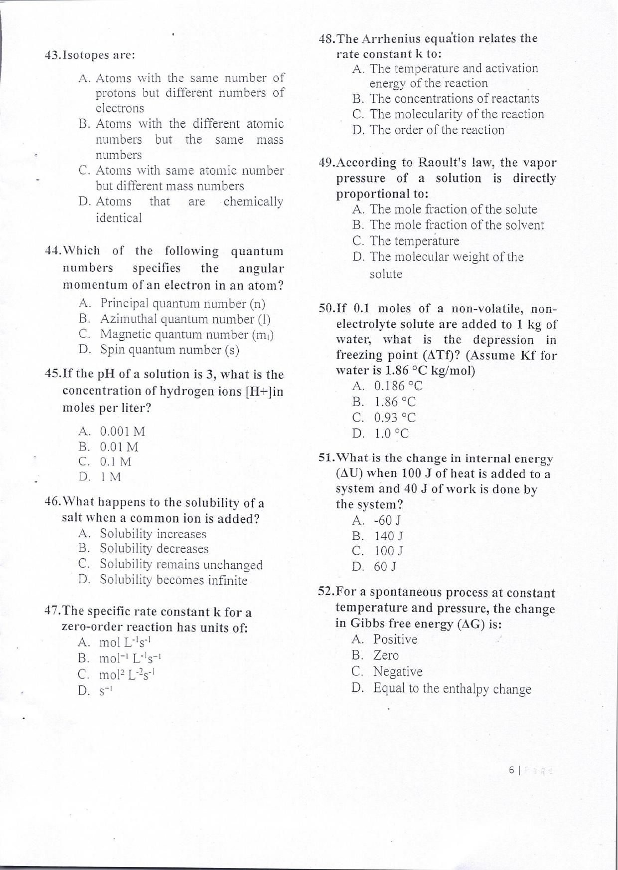 KUET 2024 Integrated Masters in Electronics Question Paper - Page 7