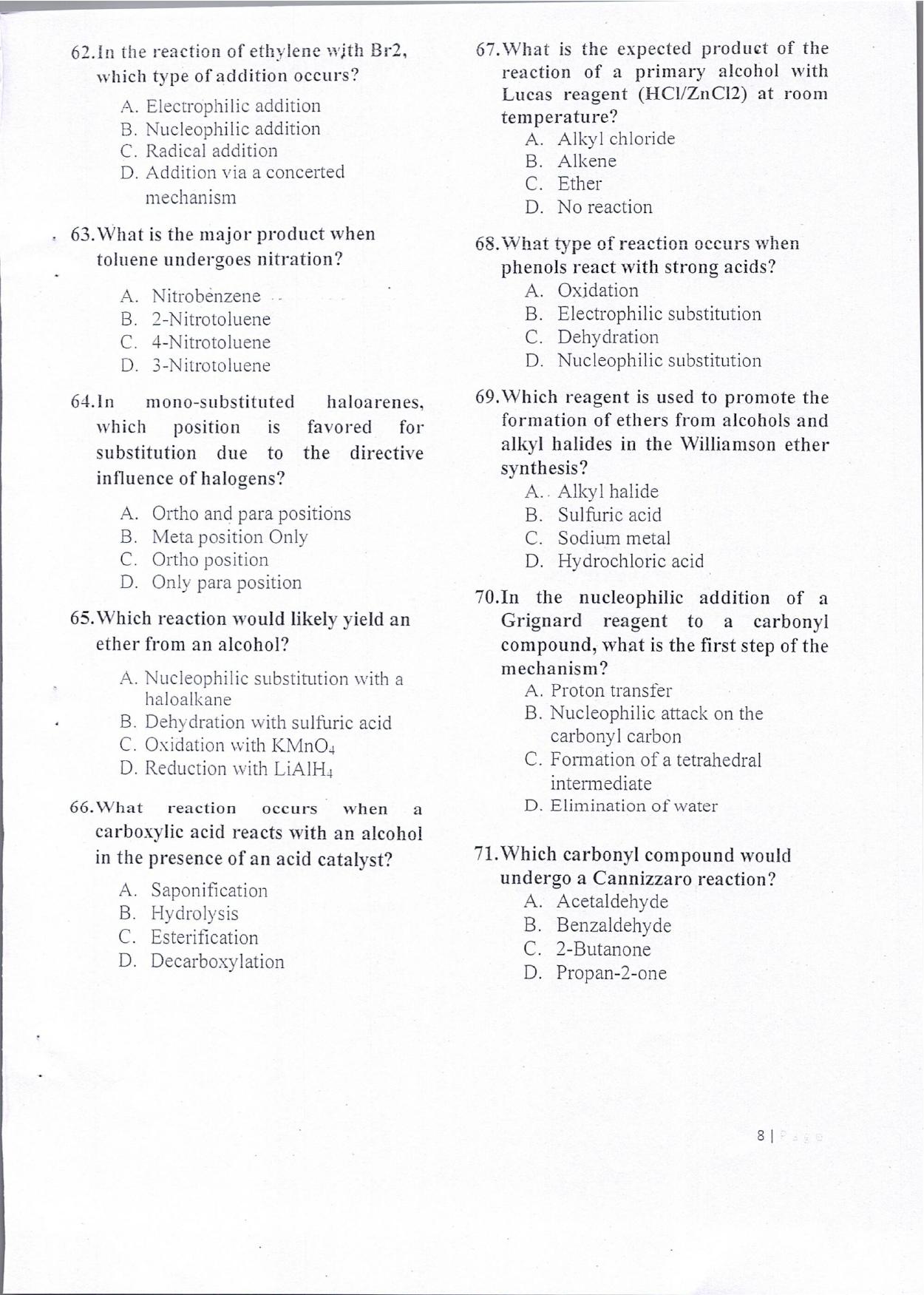 KUET 2024 Integrated Masters in Electronics Question Paper - Page 9