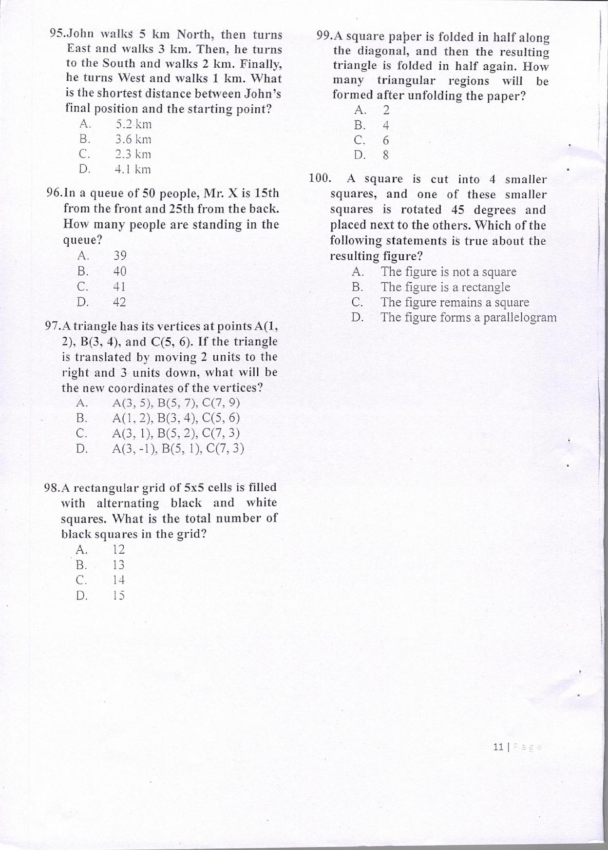 KUET 2024 Integrated Masters in Electronics Question Paper - Page 12
