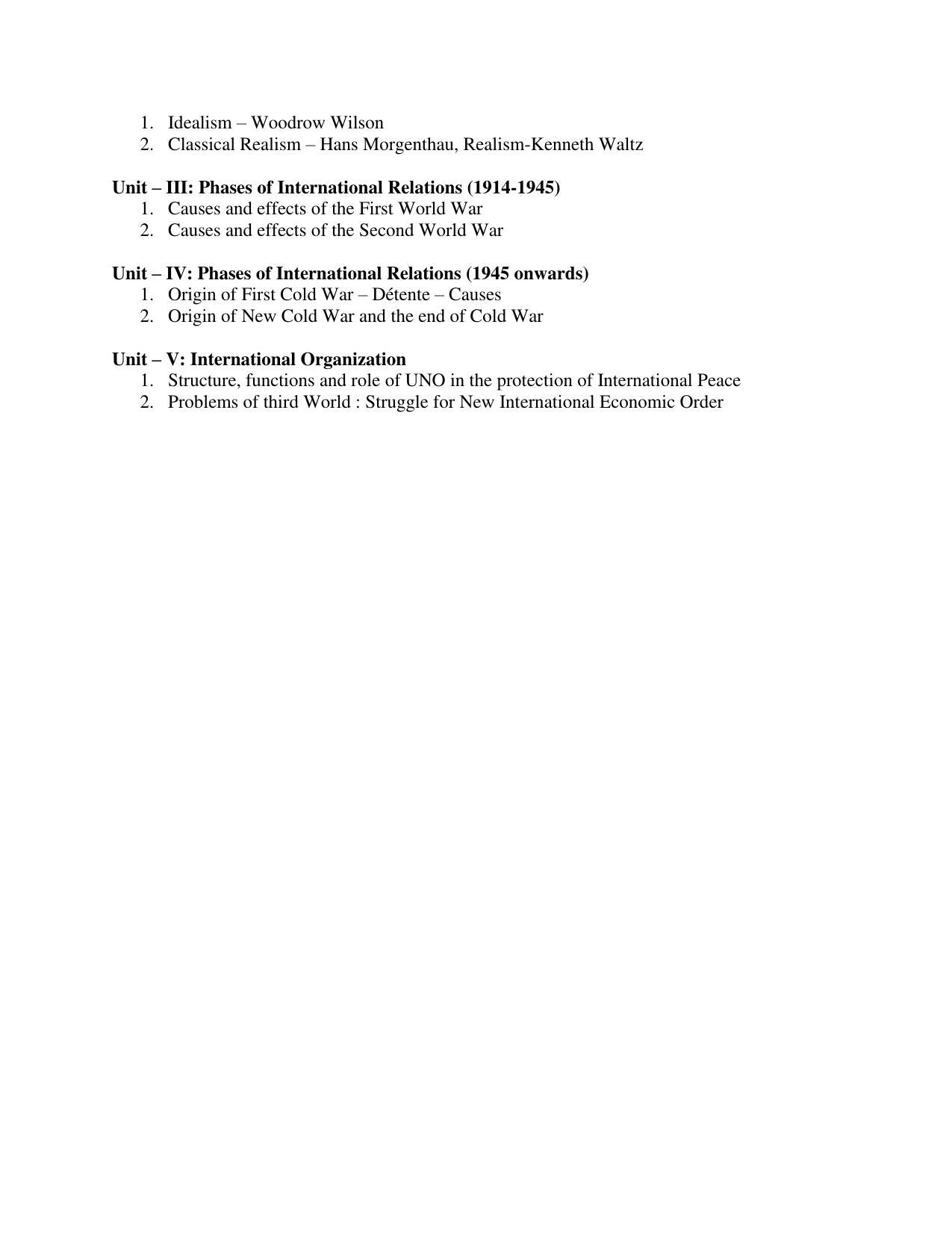 AP PGCET POLITICAL SCIENCE Syllabus - Page 4