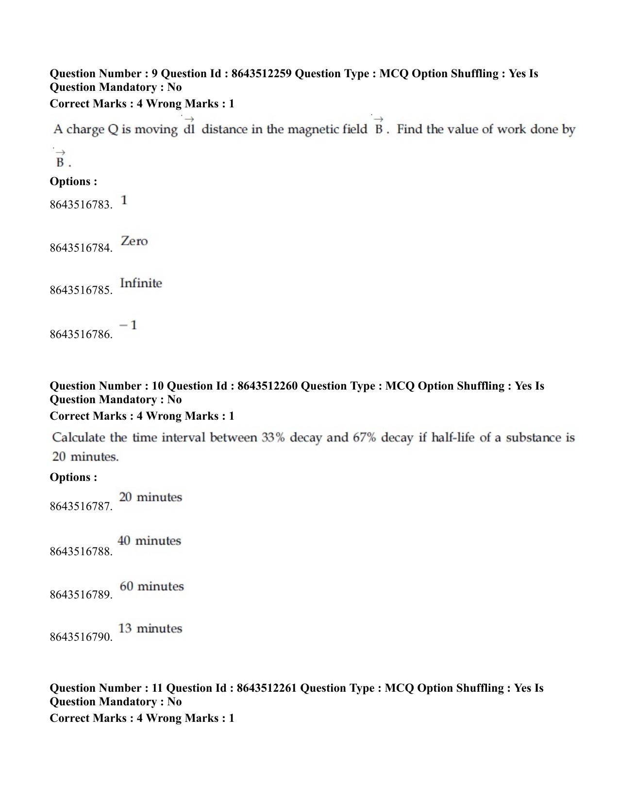 JEE Mains 2021: BTech	(Shift 2) 16-03-2021 Question Paper - Page 6