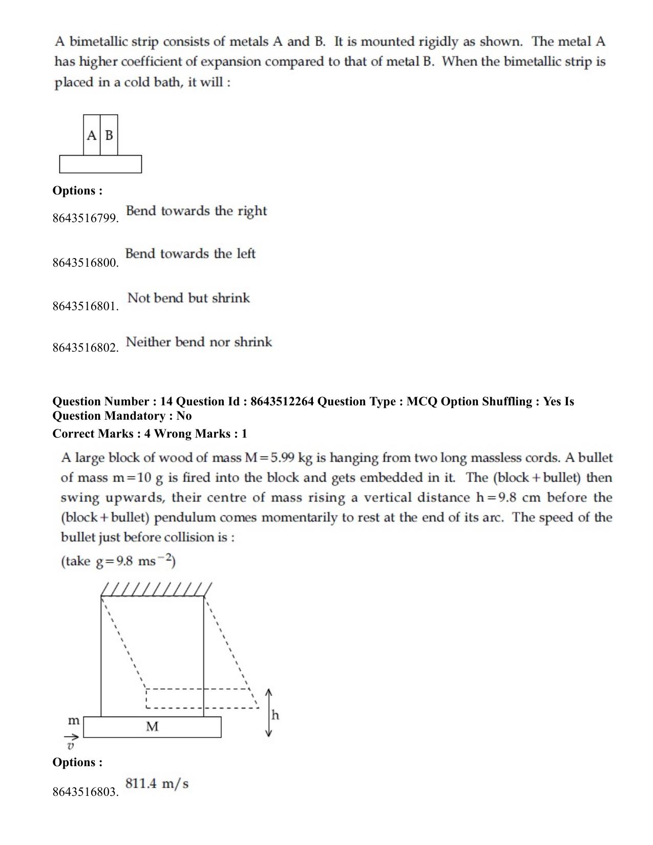 JEE Mains 2021: BTech	(Shift 2) 16-03-2021 Question Paper - Page 8