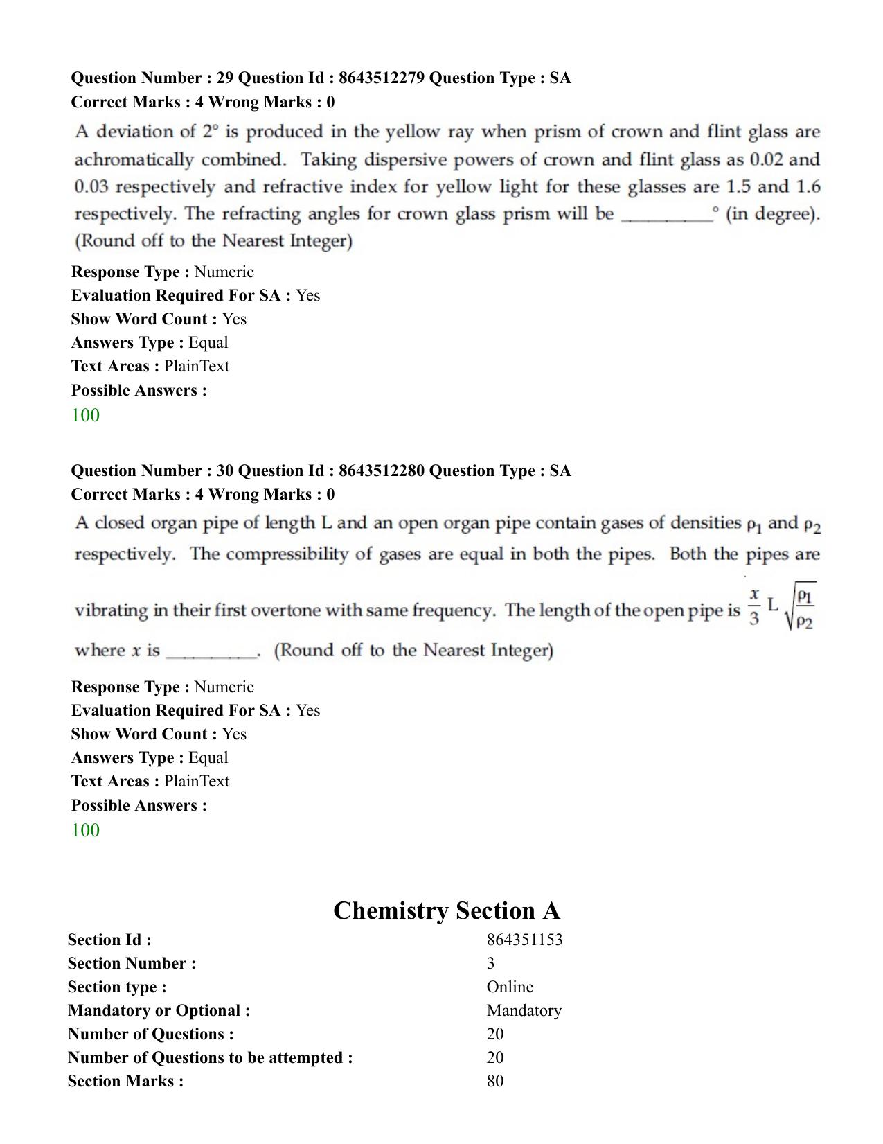 JEE Mains 2021: BTech	(Shift 2) 16-03-2021 Question Paper - Page 16