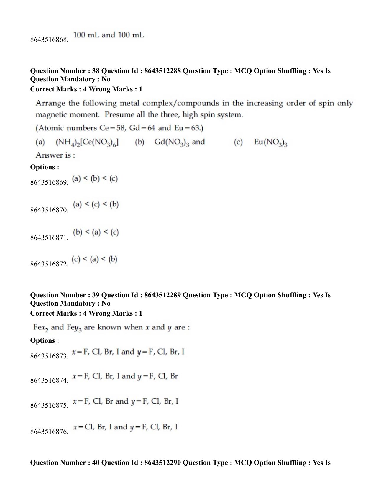 JEE Mains 2021: BTech	(Shift 2) 16-03-2021 Question Paper - Page 20