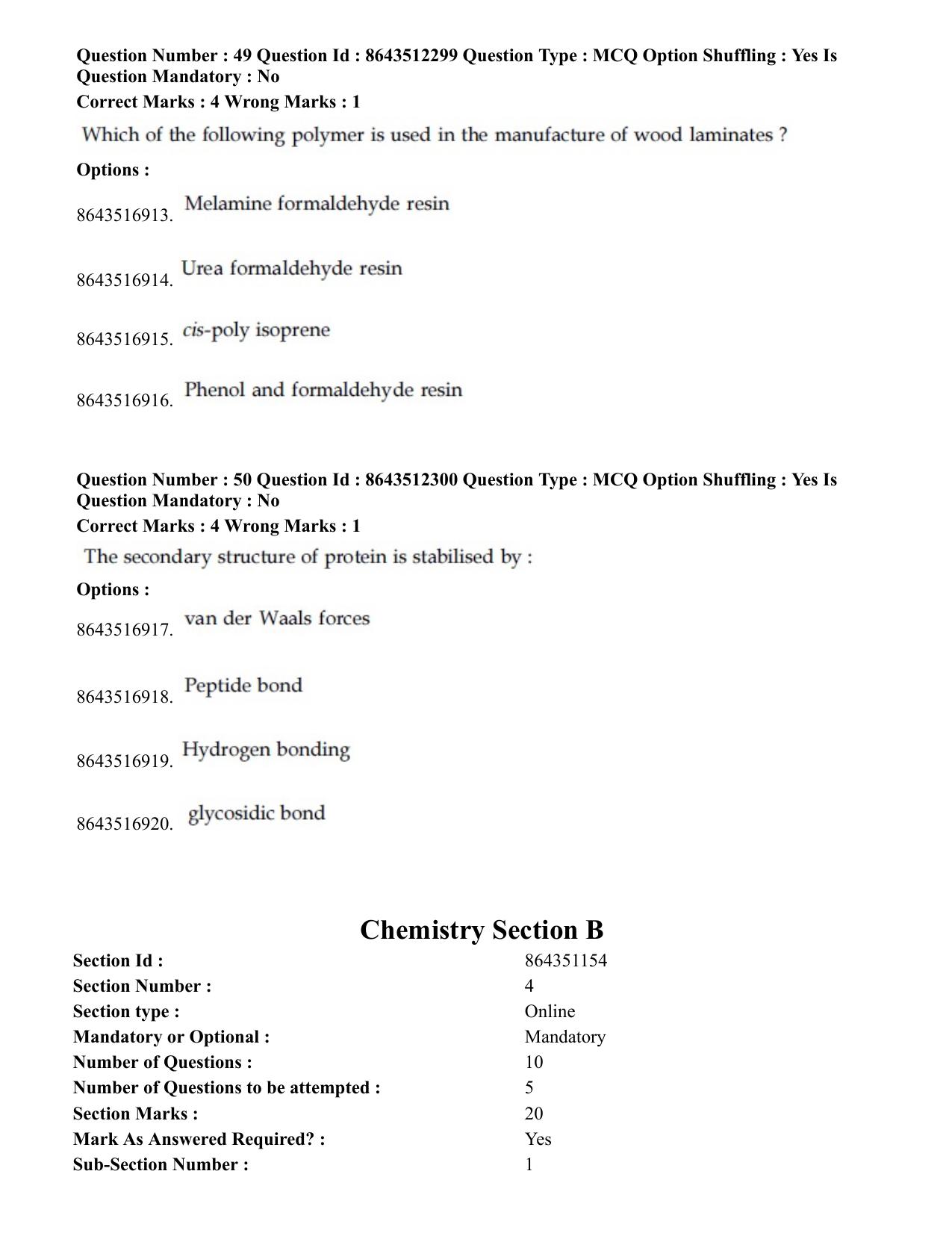 JEE Mains 2021: BTech	(Shift 2) 16-03-2021 Question Paper - Page 26