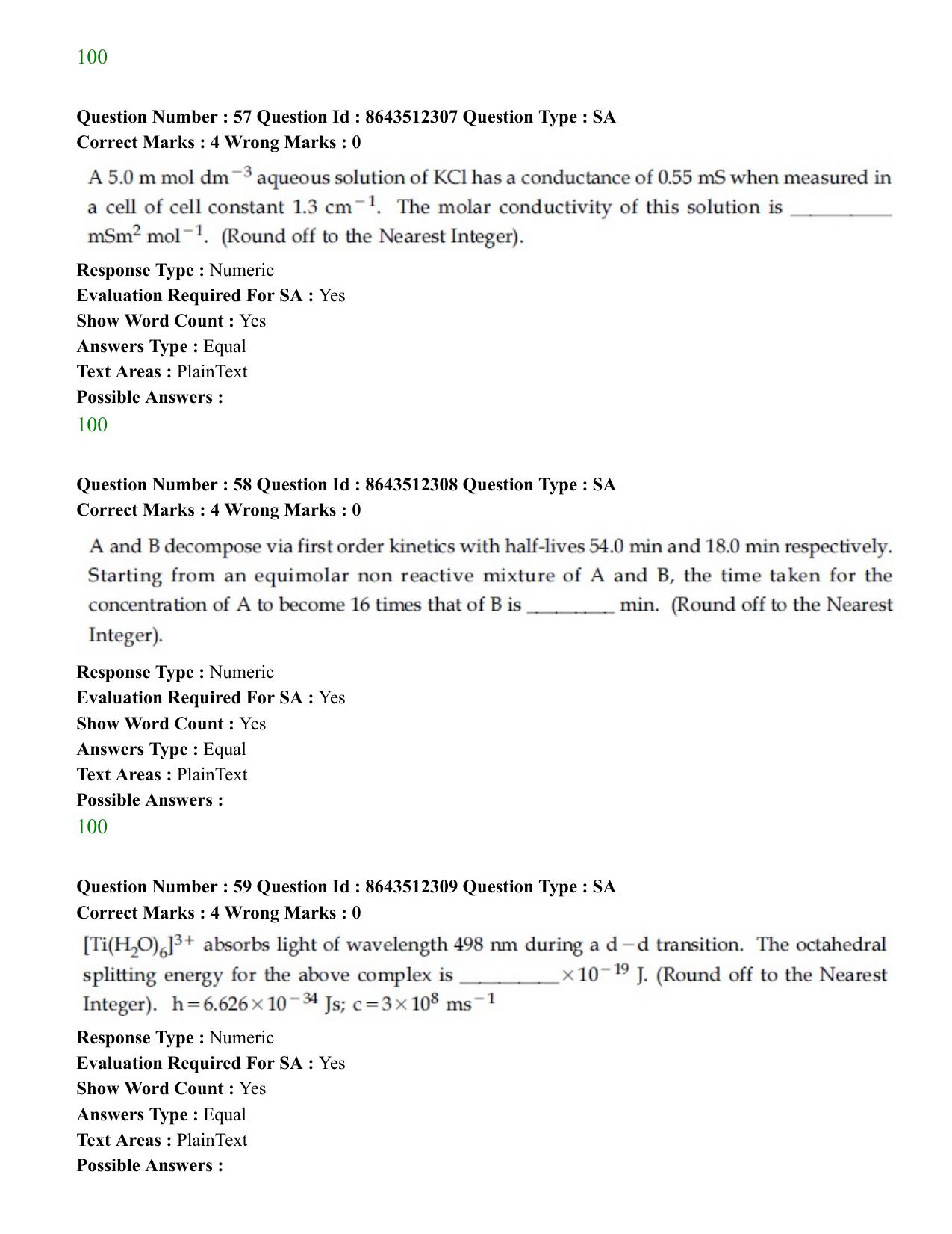 JEE Mains 2021: BTech	(Shift 2) 16-03-2021 Question Paper - Page 29