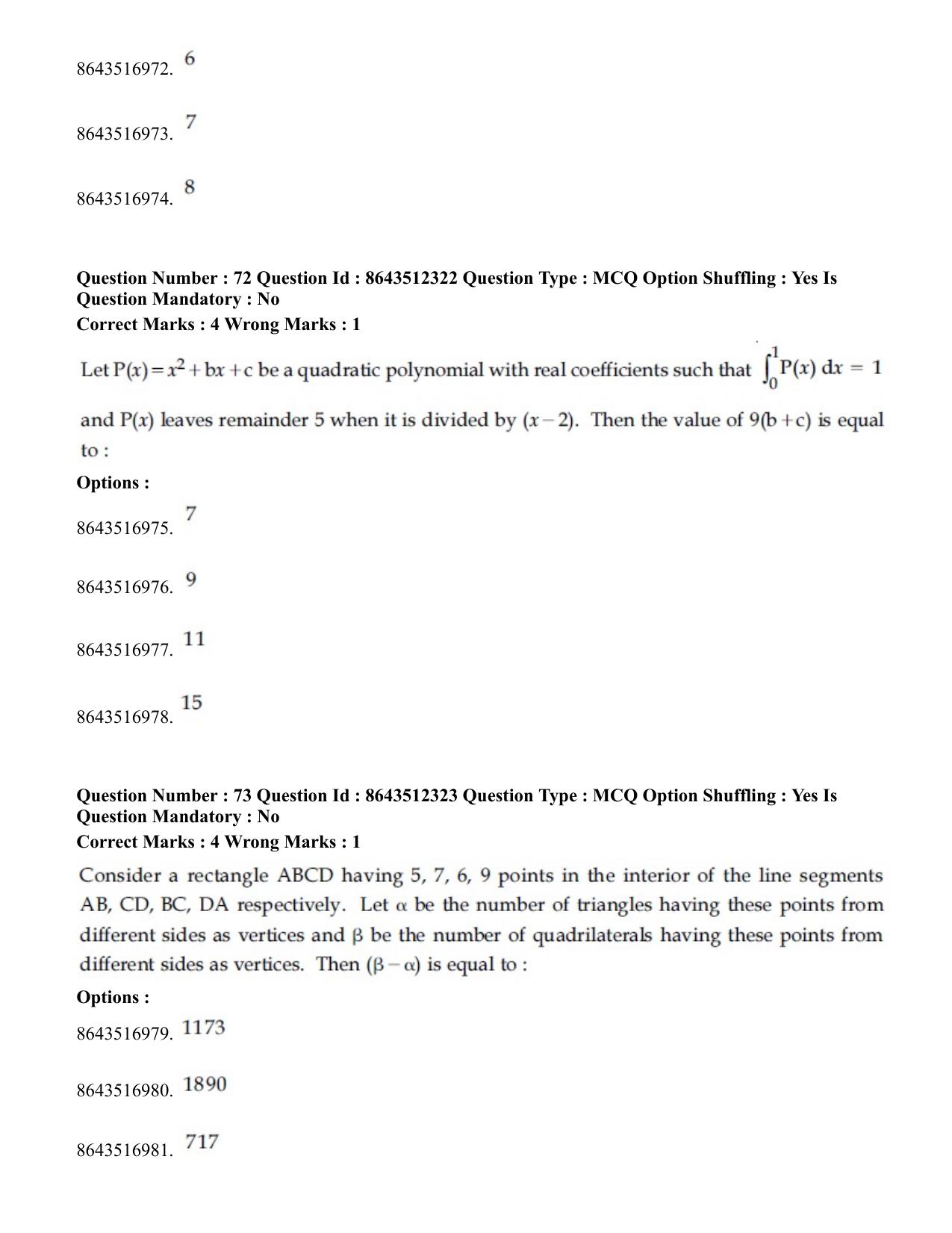 JEE Mains 2021: BTech	(Shift 2) 16-03-2021 Question Paper - Page 36