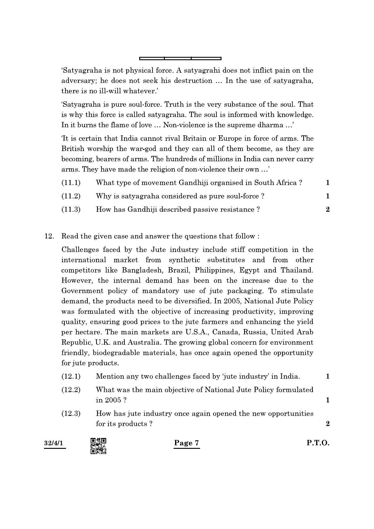 CBSE Class 10 32-4-1 Social Science 2022 Question Paper - Page 7