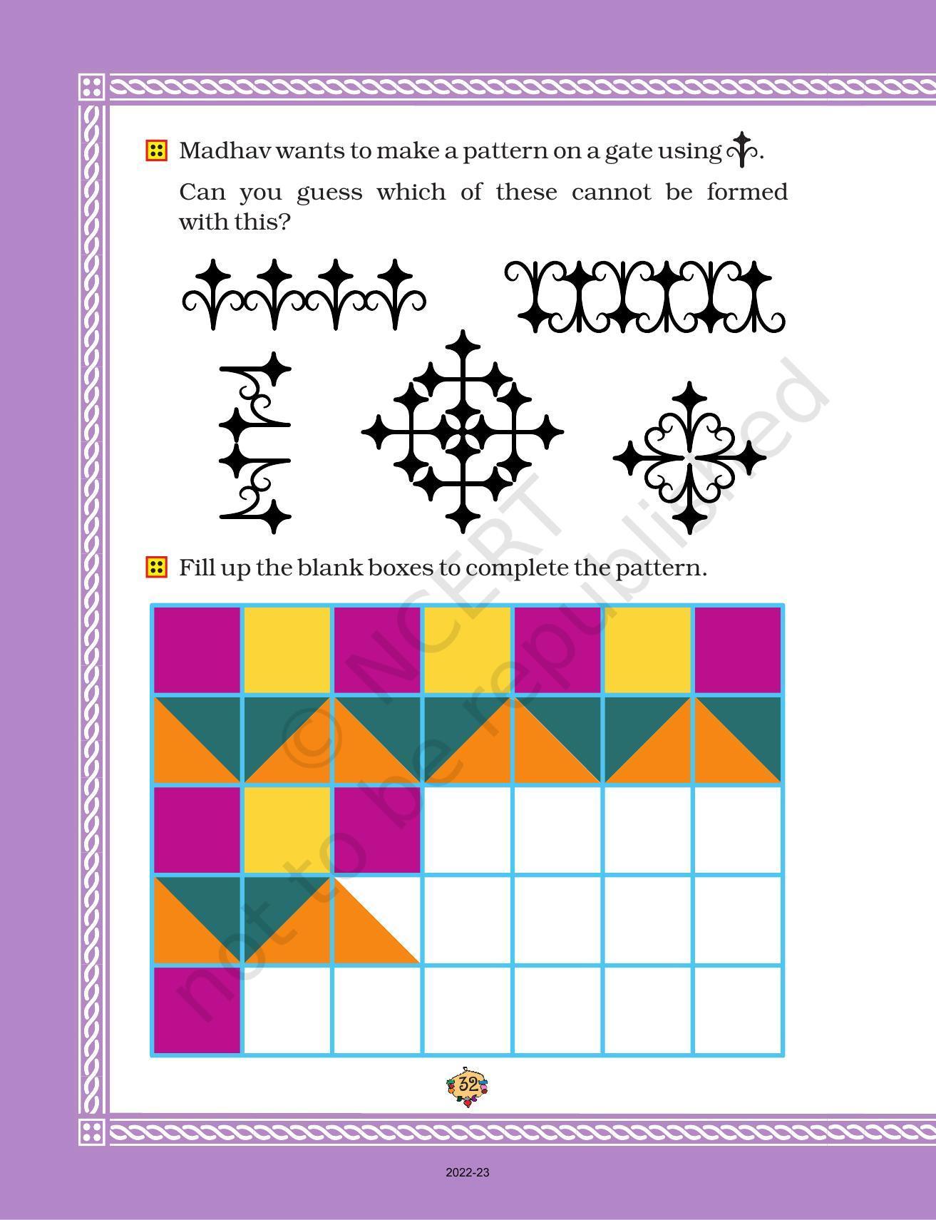 NCERT Book for Class 2 Maths Chapter 5-Patterns - Page 3