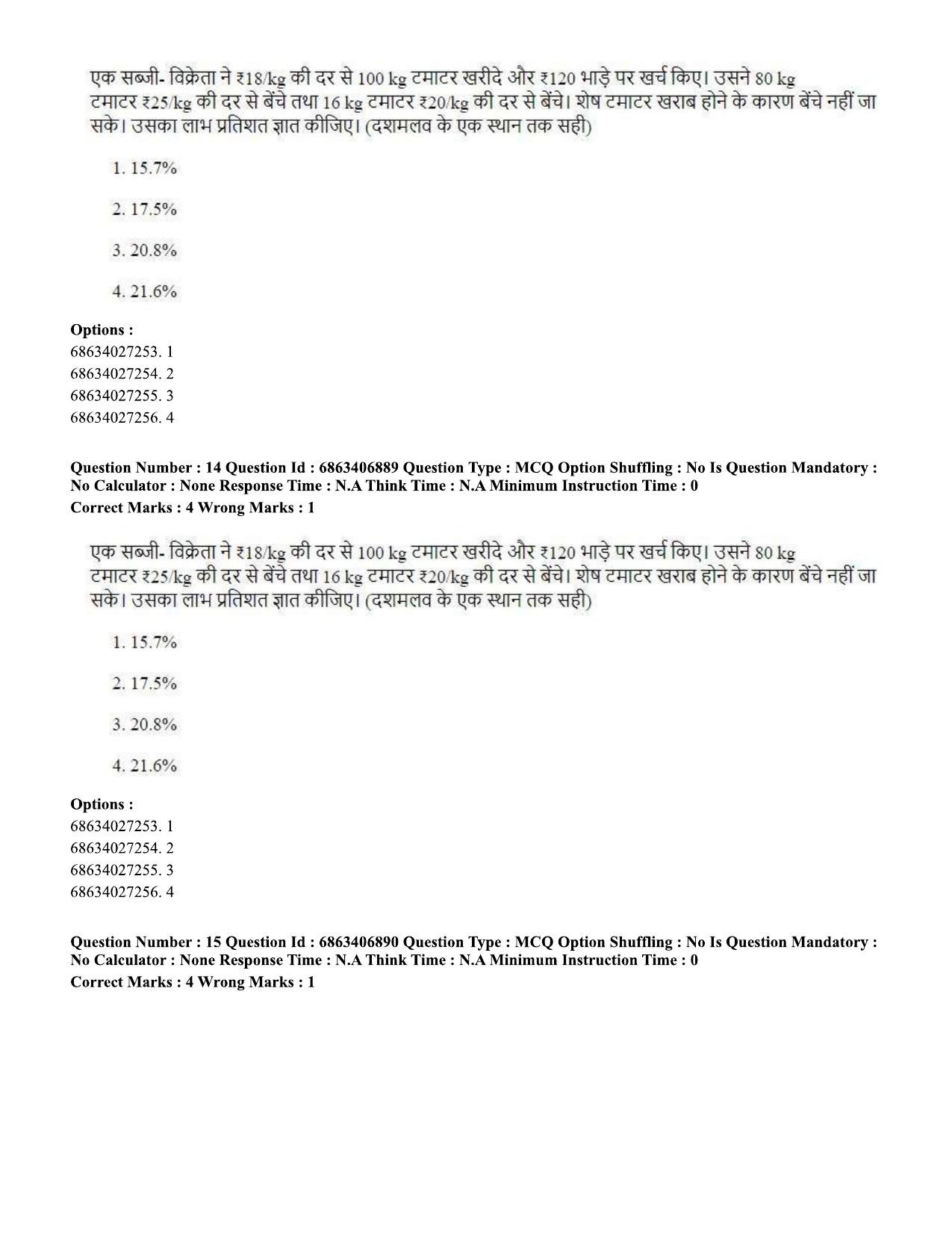 CUET PG 2023: HUQP09 – History (Hindi)-shift 1 (07-06-2023) Question Paper - Page 15