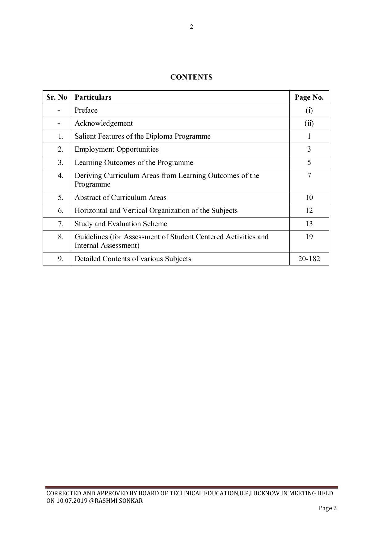 EFFECTIVE FROM JULY 2019-20 - SIX SEMESTER DIPLOMA COURSE IN CIVIL ENGINEERING - Page 2