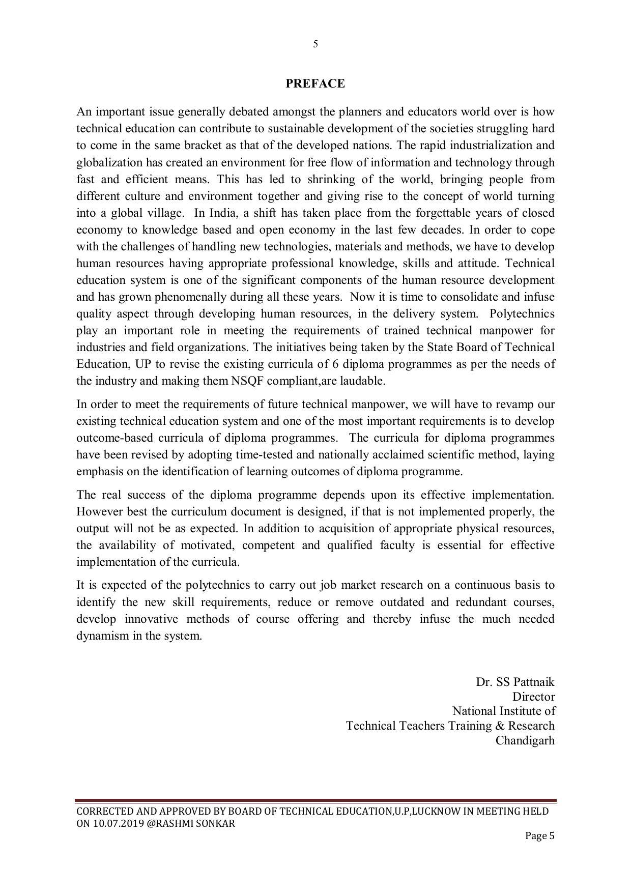 EFFECTIVE FROM JULY 2019-20 - SIX SEMESTER DIPLOMA COURSE IN CIVIL ENGINEERING - Page 5