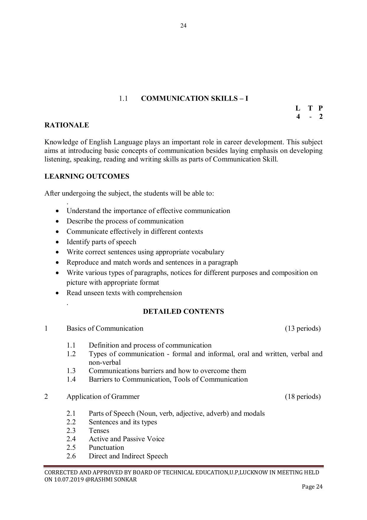 EFFECTIVE FROM JULY 2019-20 - SIX SEMESTER DIPLOMA COURSE IN CIVIL ENGINEERING - Page 24