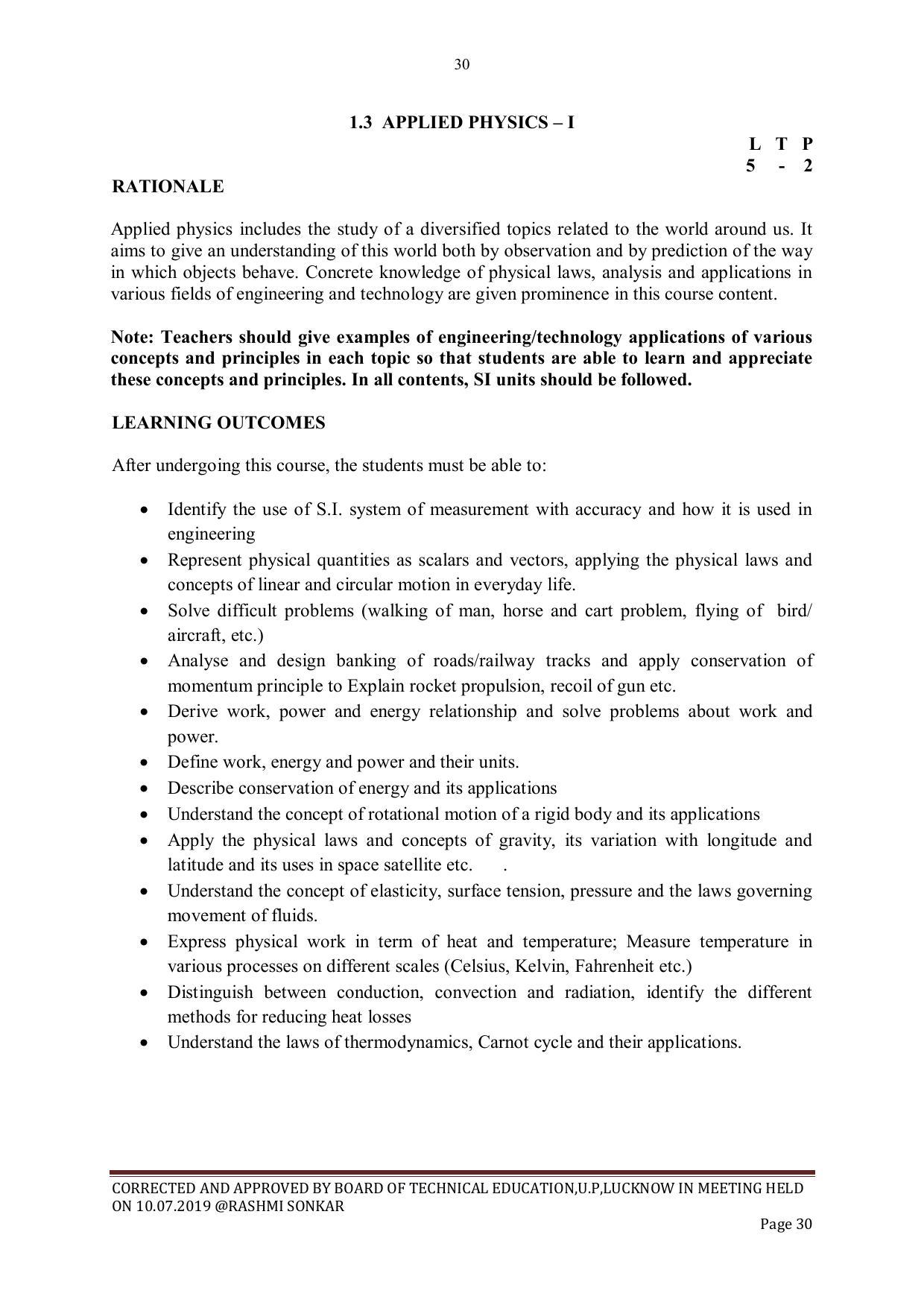 EFFECTIVE FROM JULY 2019-20 - SIX SEMESTER DIPLOMA COURSE IN CIVIL ENGINEERING - Page 30
