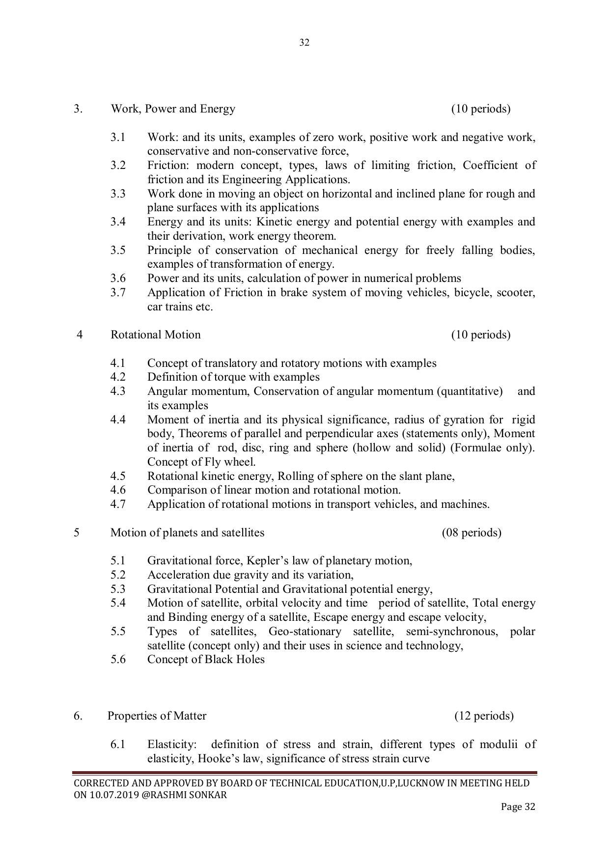 EFFECTIVE FROM JULY 2019-20 - SIX SEMESTER DIPLOMA COURSE IN CIVIL ENGINEERING - Page 32