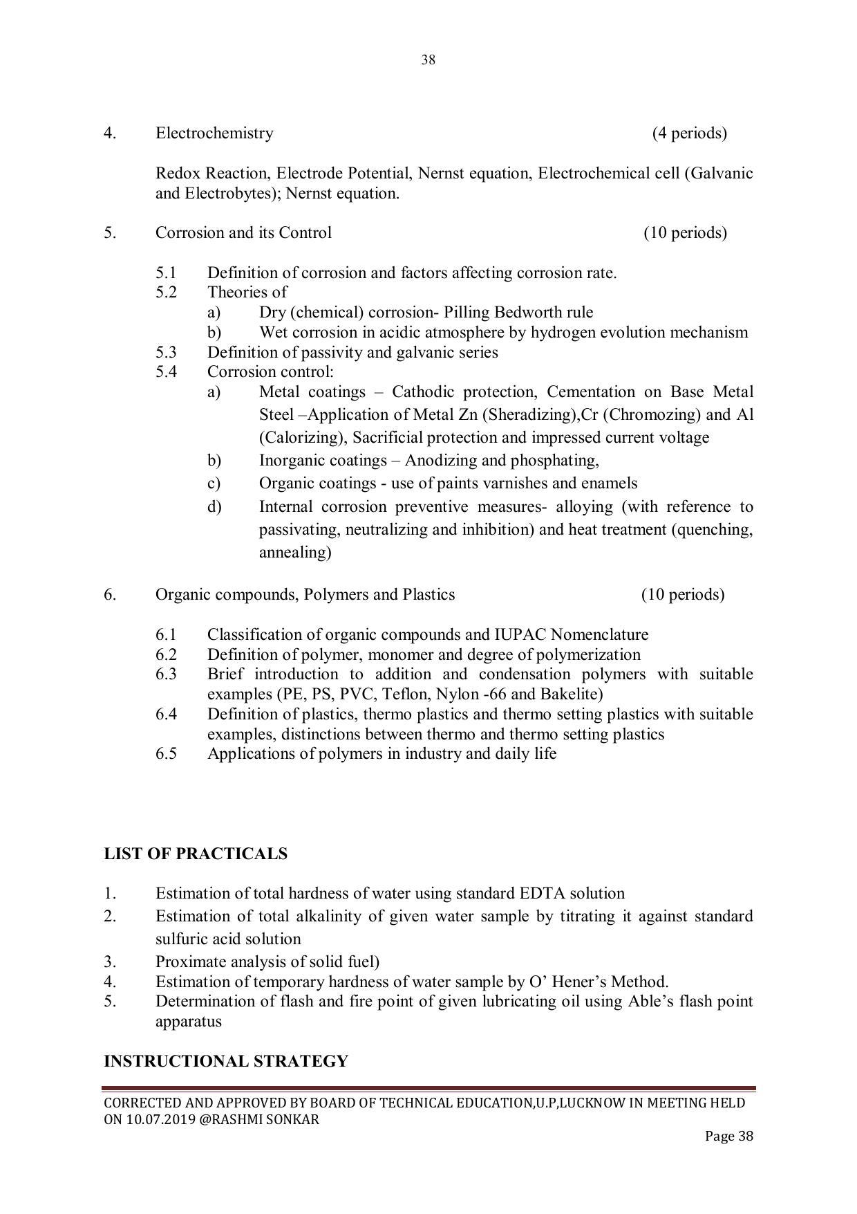 EFFECTIVE FROM JULY 2019-20 - SIX SEMESTER DIPLOMA COURSE IN CIVIL ENGINEERING - Page 38