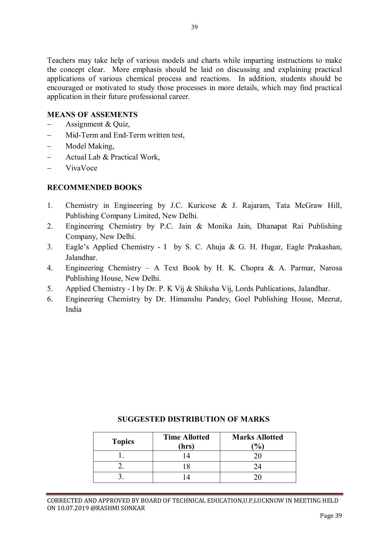 EFFECTIVE FROM JULY 2019-20 - SIX SEMESTER DIPLOMA COURSE IN CIVIL ENGINEERING - Page 39