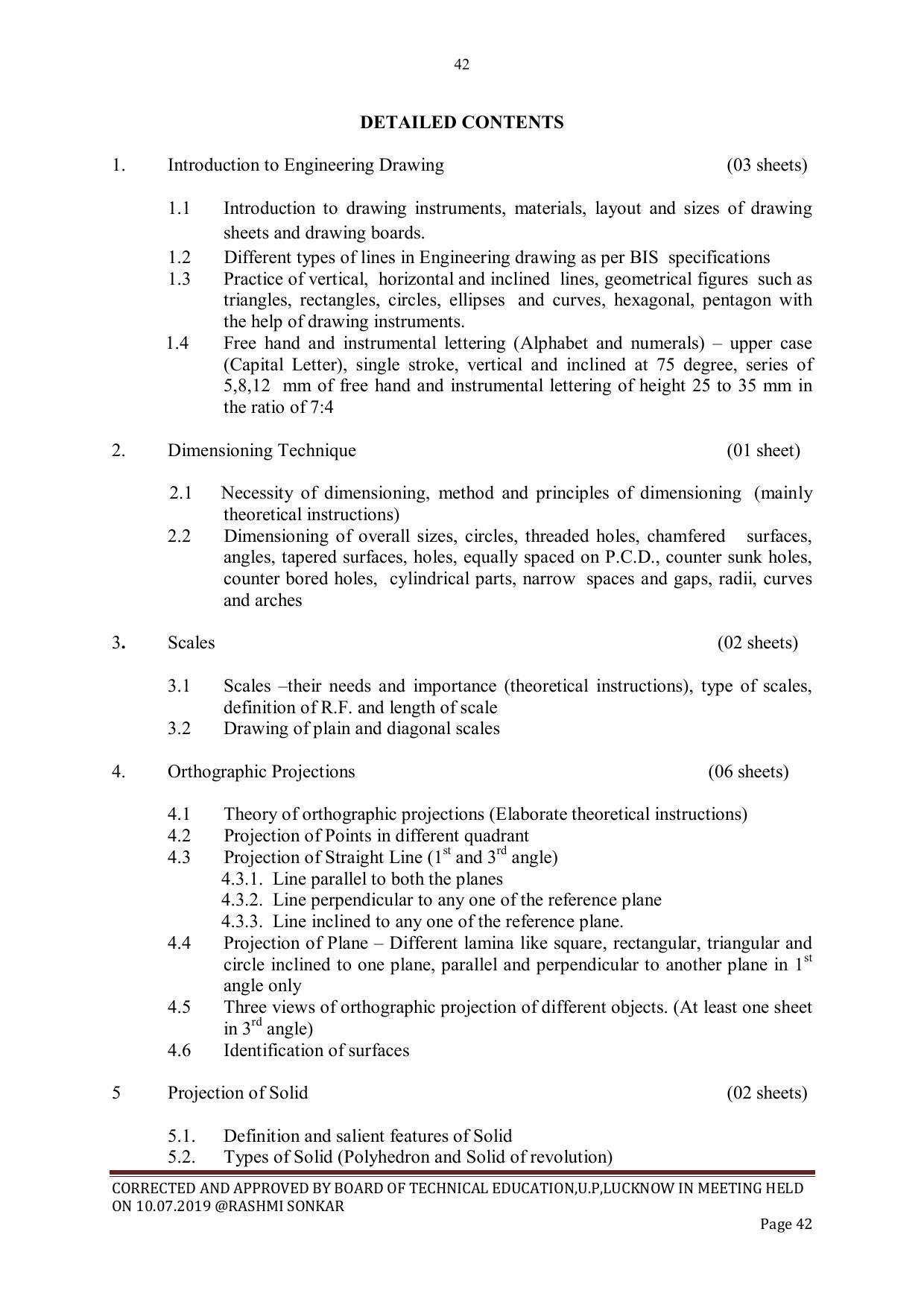EFFECTIVE FROM JULY 2019-20 - SIX SEMESTER DIPLOMA COURSE IN CIVIL ENGINEERING - Page 42