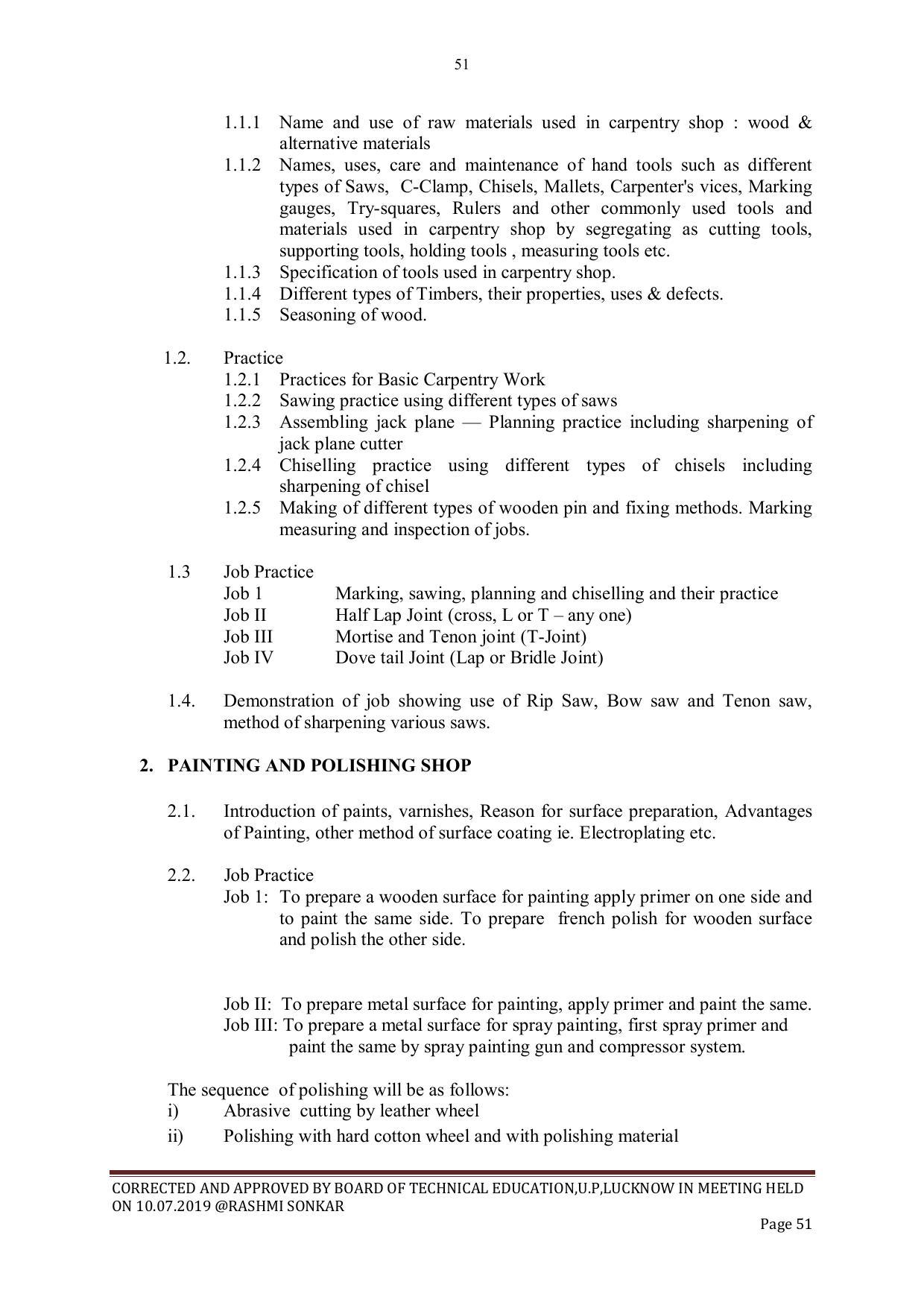 EFFECTIVE FROM JULY 2019-20 - SIX SEMESTER DIPLOMA COURSE IN CIVIL ENGINEERING - Page 51