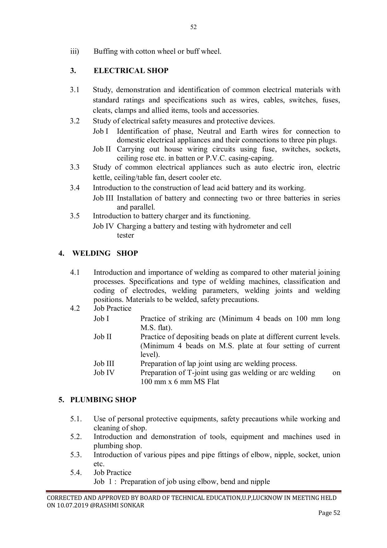 EFFECTIVE FROM JULY 2019-20 - SIX SEMESTER DIPLOMA COURSE IN CIVIL ENGINEERING - Page 52