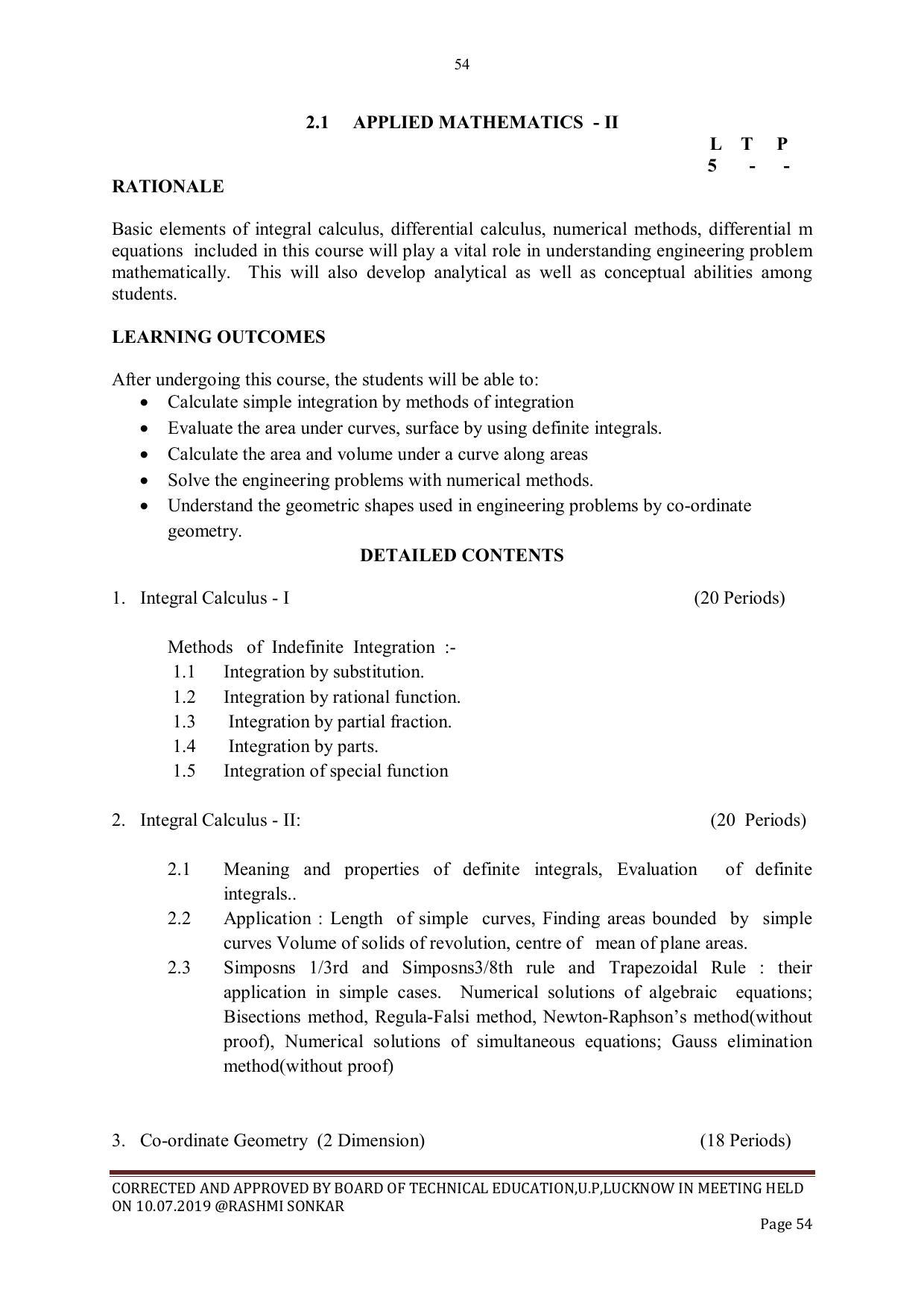 EFFECTIVE FROM JULY 2019-20 - SIX SEMESTER DIPLOMA COURSE IN CIVIL ENGINEERING - Page 54