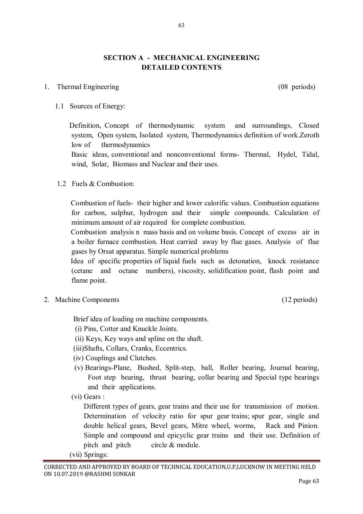 EFFECTIVE FROM JULY 2019-20 - SIX SEMESTER DIPLOMA COURSE IN CIVIL ENGINEERING - Page 63
