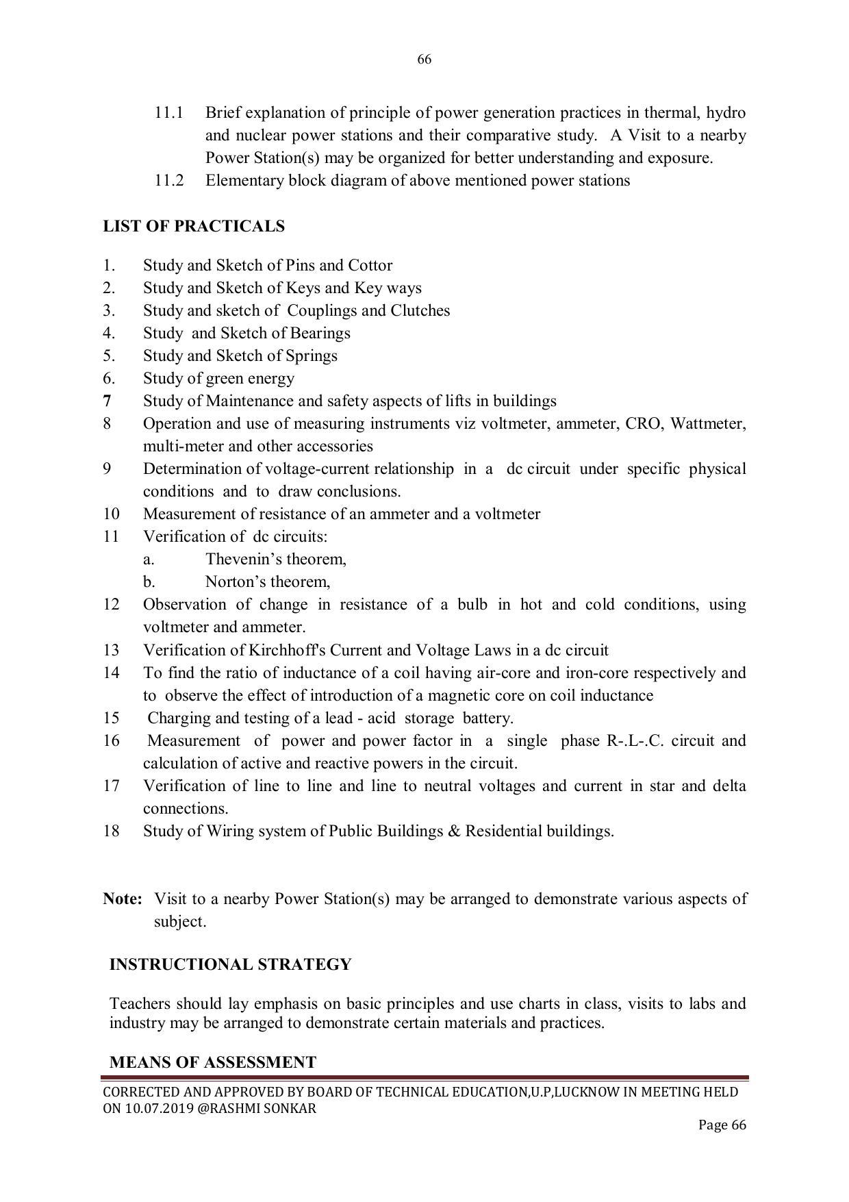 EFFECTIVE FROM JULY 2019-20 - SIX SEMESTER DIPLOMA COURSE IN CIVIL ENGINEERING - Page 66