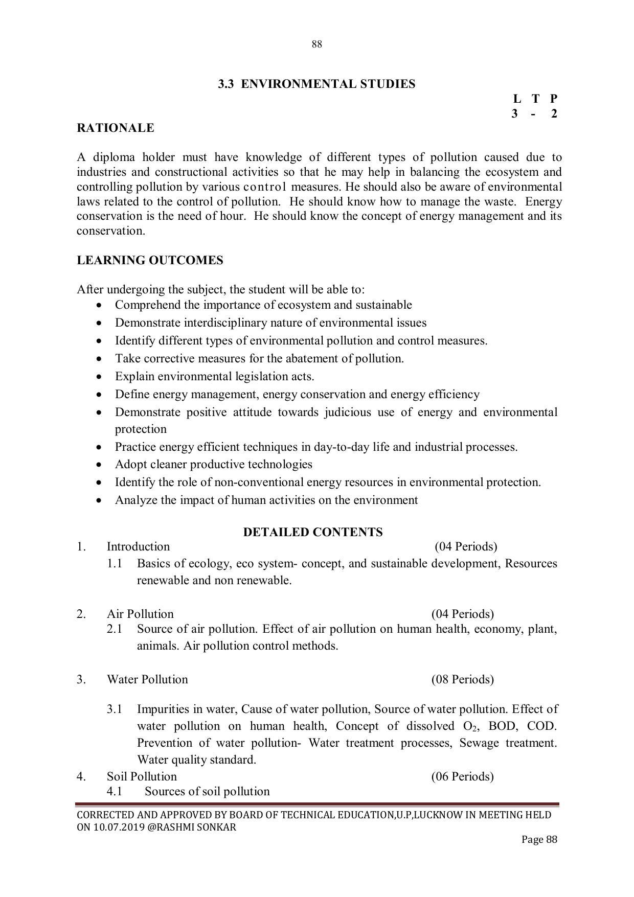EFFECTIVE FROM JULY 2019-20 - SIX SEMESTER DIPLOMA COURSE IN CIVIL ENGINEERING - Page 88