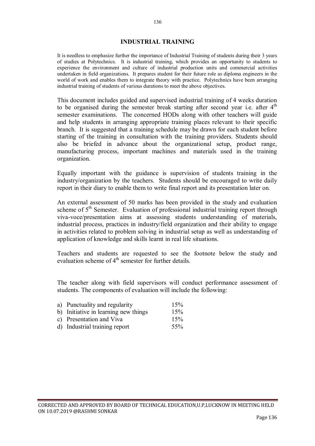 EFFECTIVE FROM JULY 2019-20 - SIX SEMESTER DIPLOMA COURSE IN CIVIL ENGINEERING - Page 136