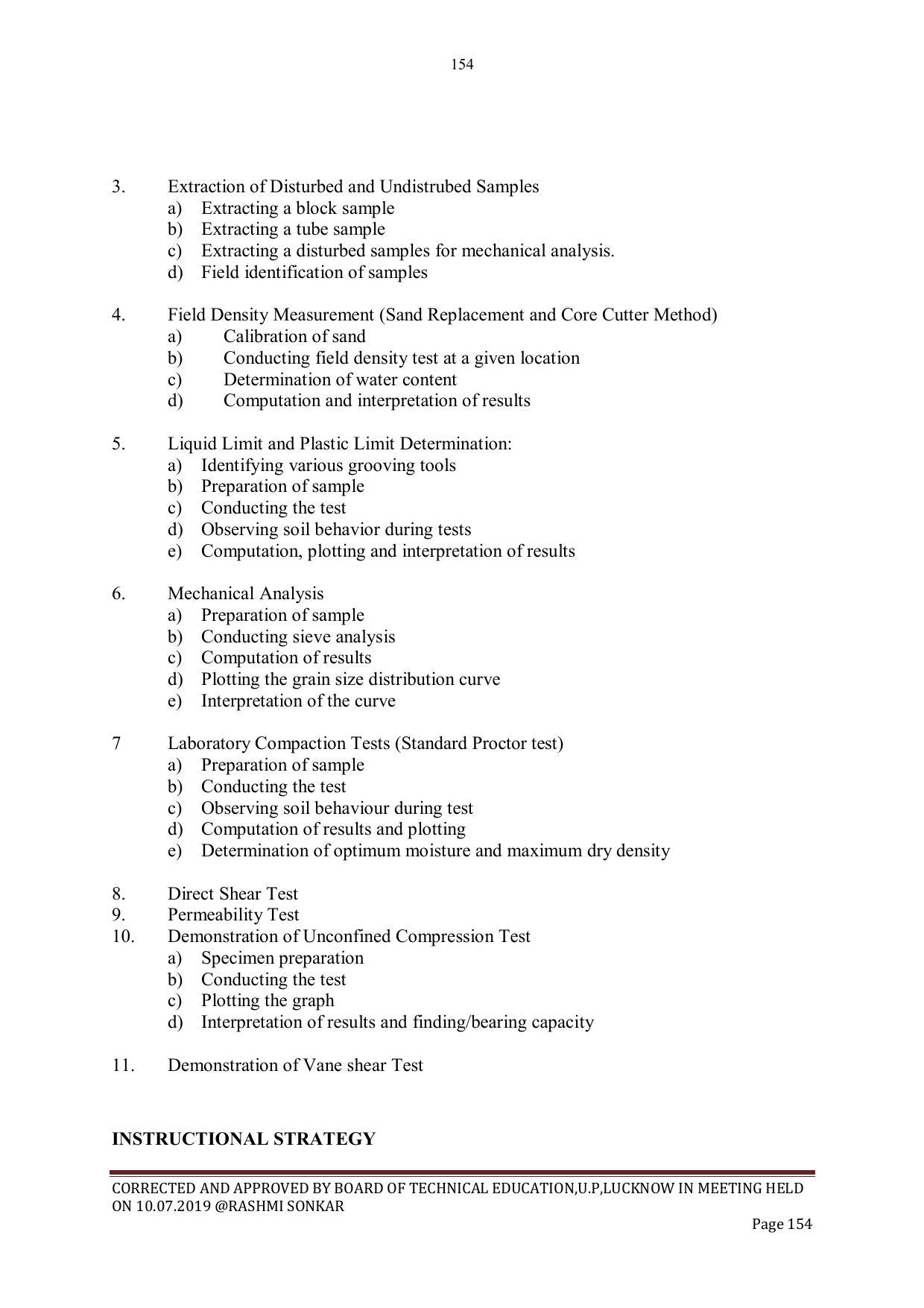 EFFECTIVE FROM JULY 2019-20 - SIX SEMESTER DIPLOMA COURSE IN CIVIL ENGINEERING - Page 154