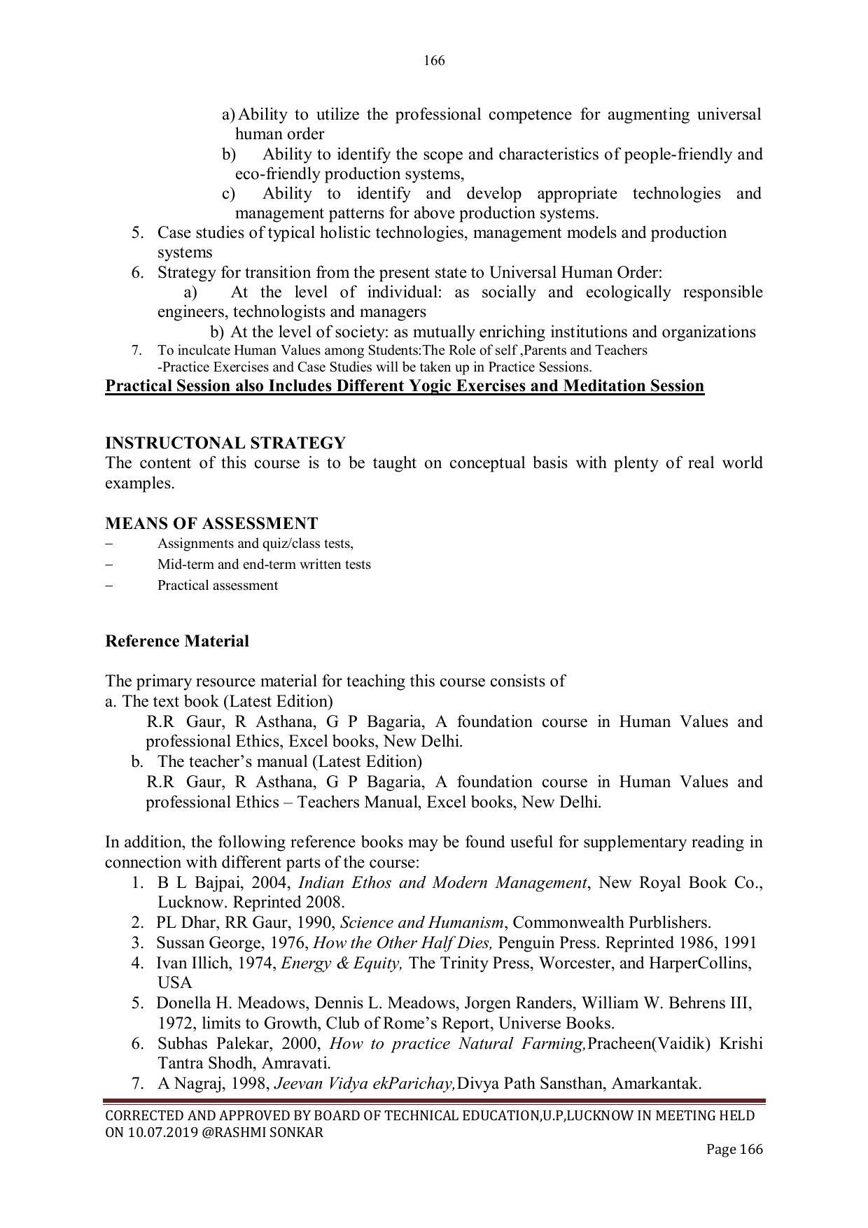 EFFECTIVE FROM JULY 2019-20 - SIX SEMESTER DIPLOMA COURSE IN CIVIL ENGINEERING - Page 166