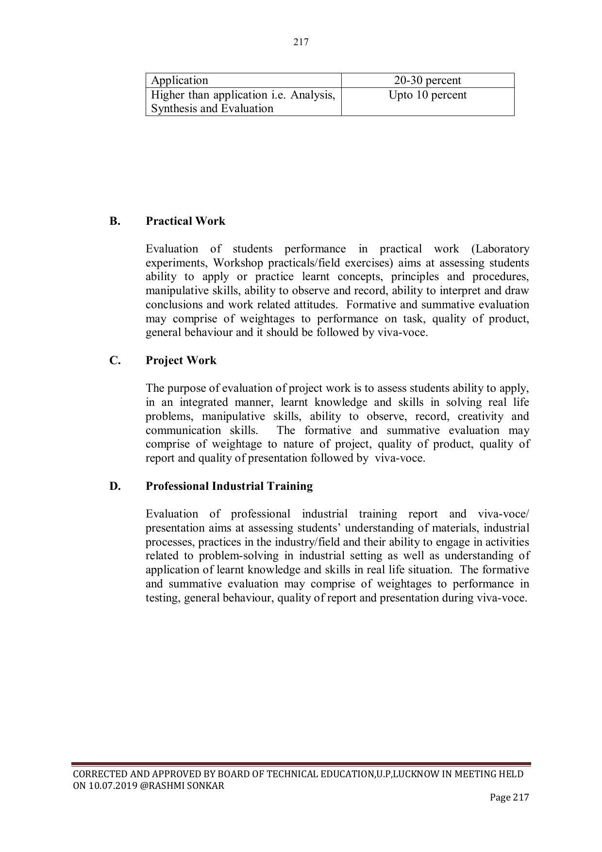 EFFECTIVE FROM JULY 2019-20 - SIX SEMESTER DIPLOMA COURSE IN CIVIL ENGINEERING - Page 217