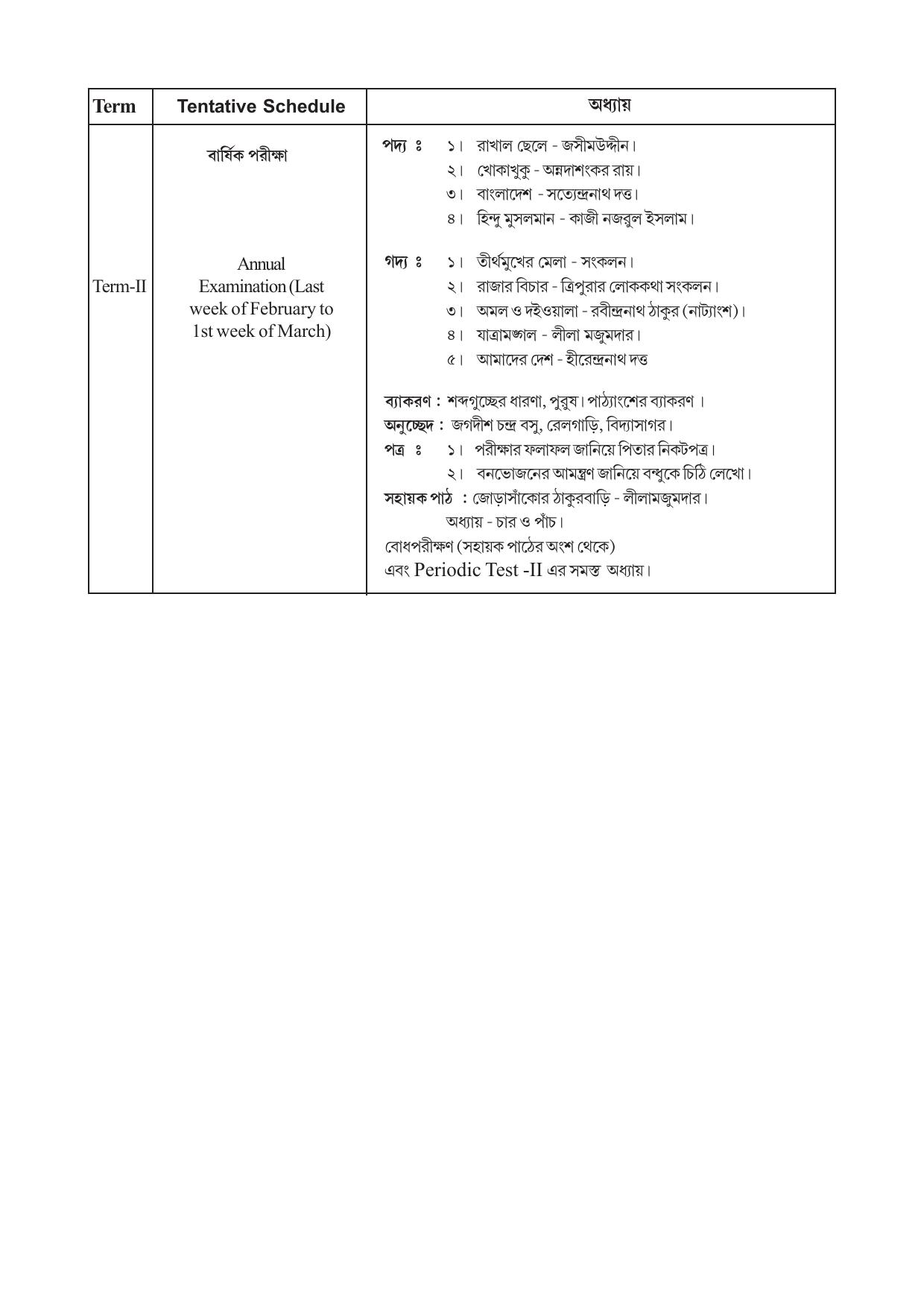 TBSE Class 4 Syllabus - Page 3