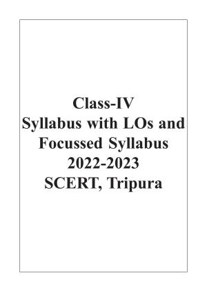 TBSE Class 4 Syllabus