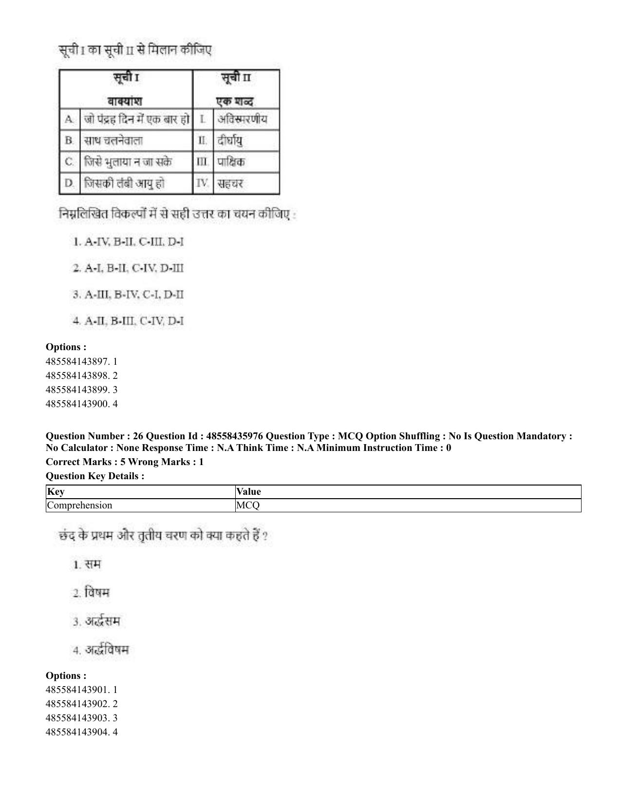 CUET 2023 Domestic Shift 1 Question Papers - 22 June 2023 - Page 22
