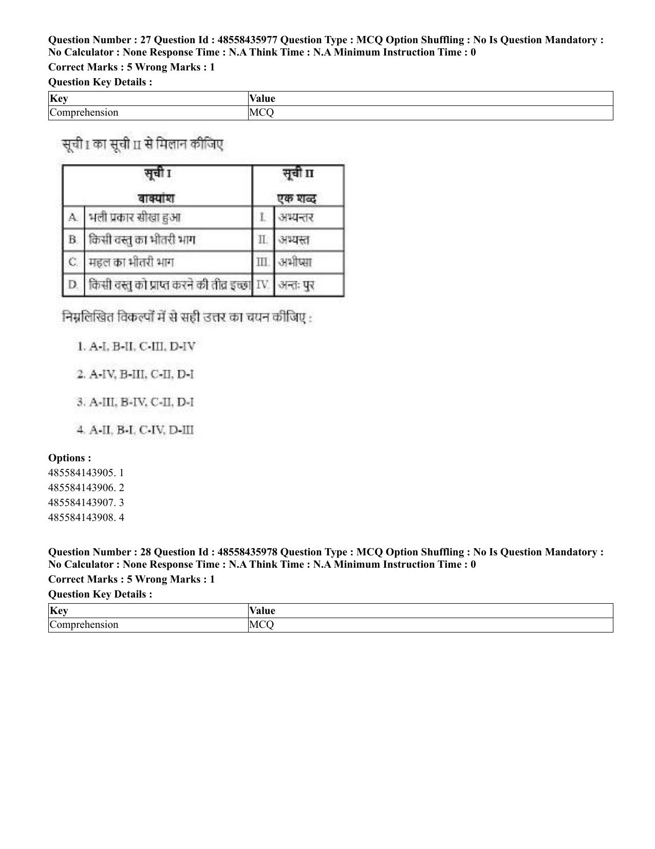 CUET 2023 Domestic Shift 1 Question Papers - 22 June 2023 - Page 23