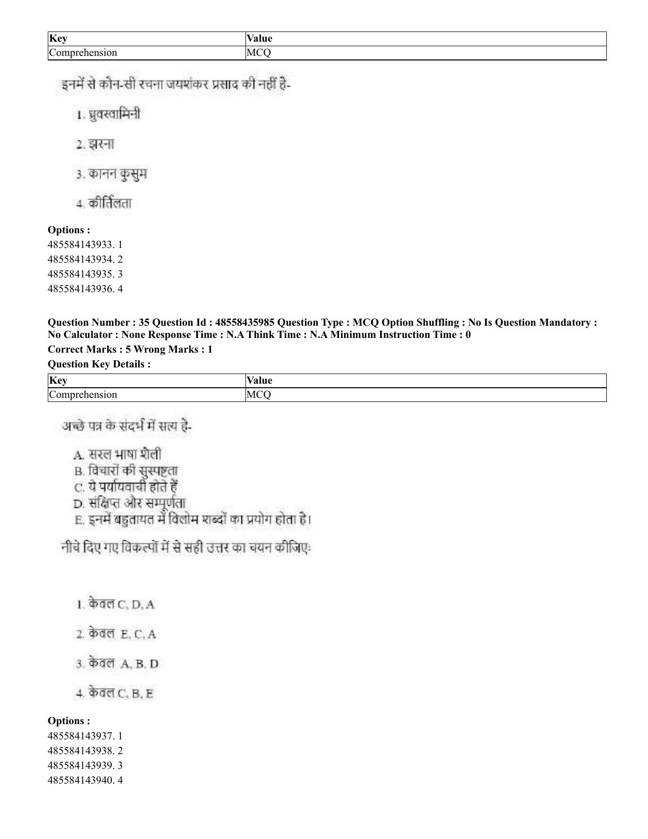 CUET 2023 Domestic Shift 1 Question Papers - 22 June 2023 - Page 27