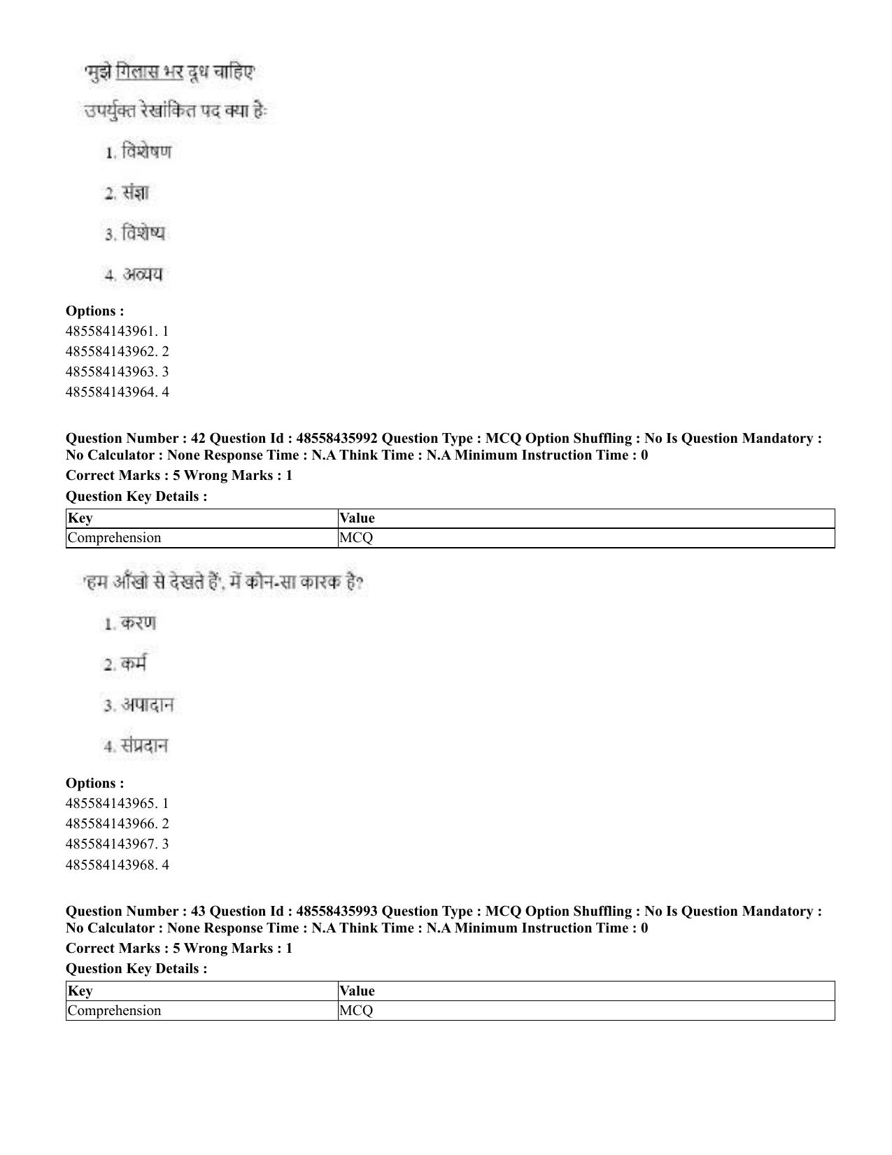 CUET 2023 Domestic Shift 1 Question Papers - 22 June 2023 - Page 31