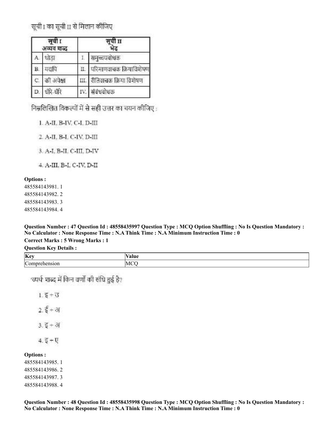 CUET 2023 Domestic Shift 1 Question Papers - 22 June 2023 - Page 34