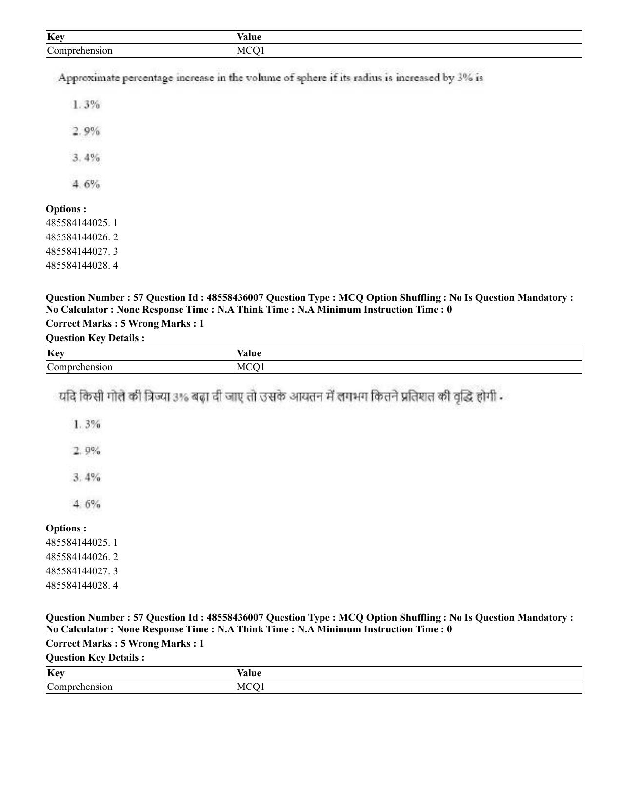 CUET 2023 Domestic Shift 1 Question Papers - 22 June 2023 - Page 77