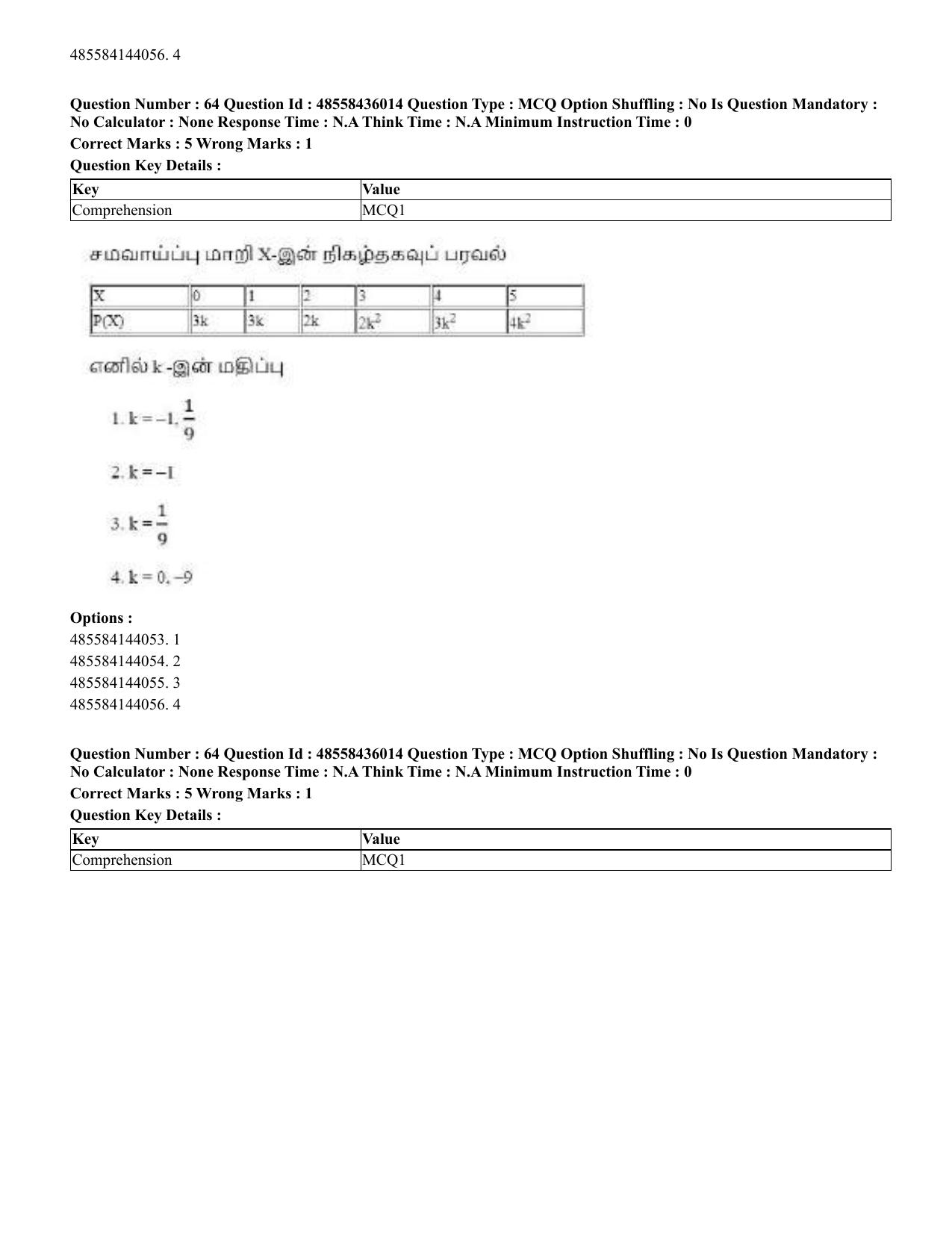 CUET 2023 Domestic Shift 1 Question Papers - 22 June 2023 - Page 130