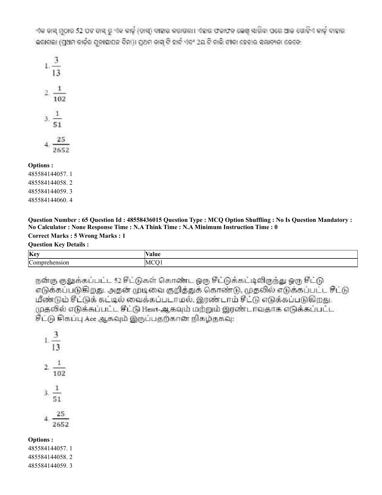 CUET 2023 Domestic Shift 1 Question Papers - 22 June 2023 - Page 138