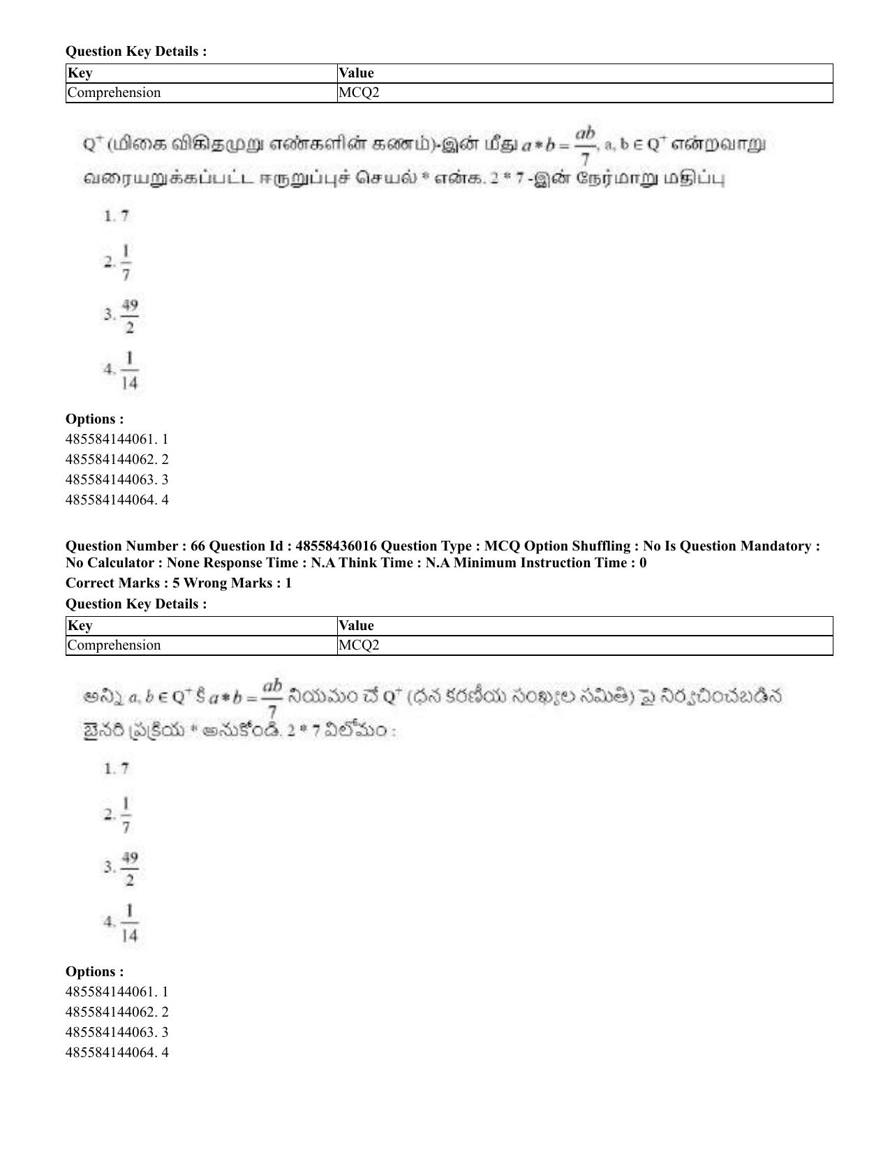 CUET 2023 Domestic Shift 1 Question Papers - 22 June 2023 - Page 146