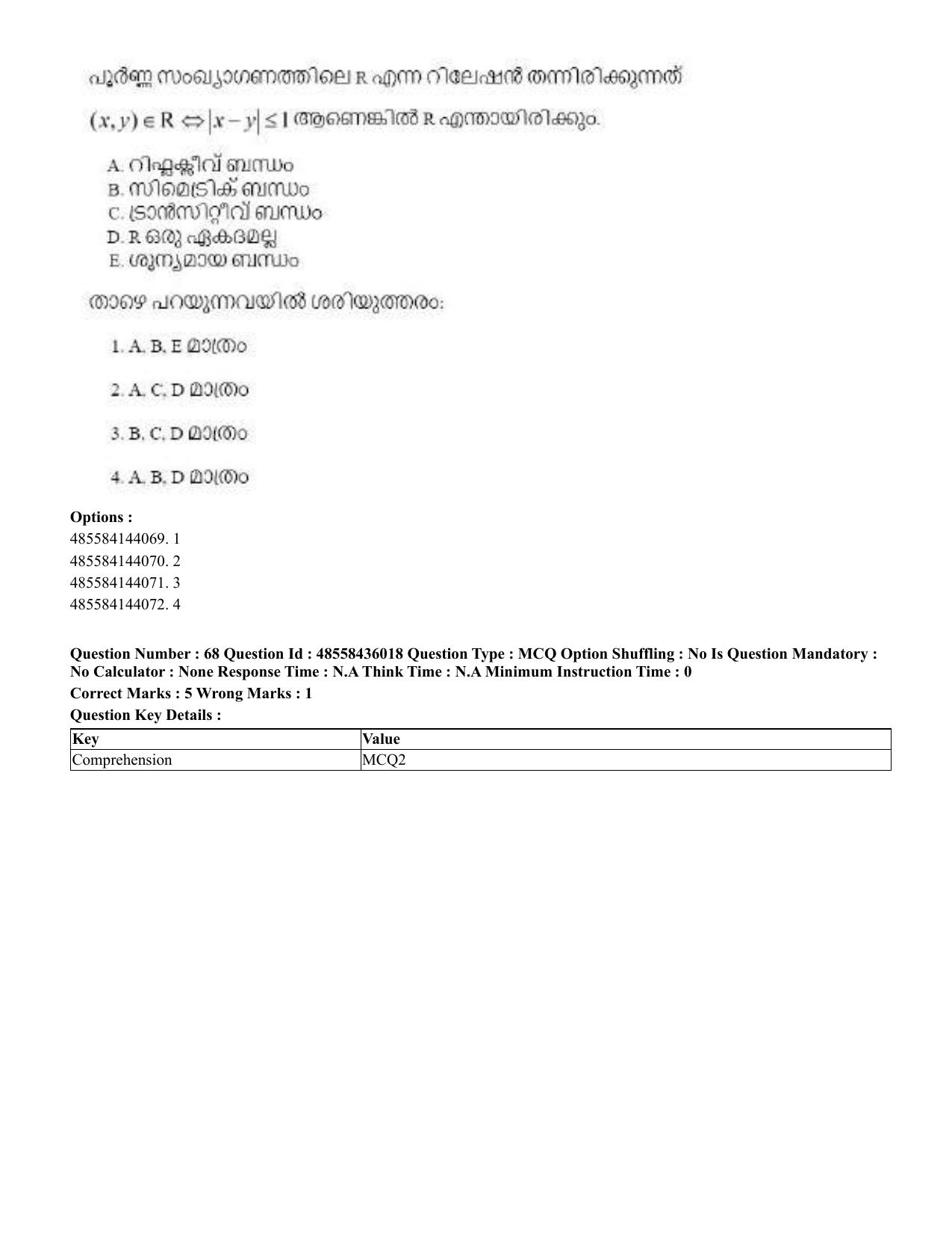 CUET 2023 Domestic Shift 1 Question Papers - 22 June 2023 - Page 159