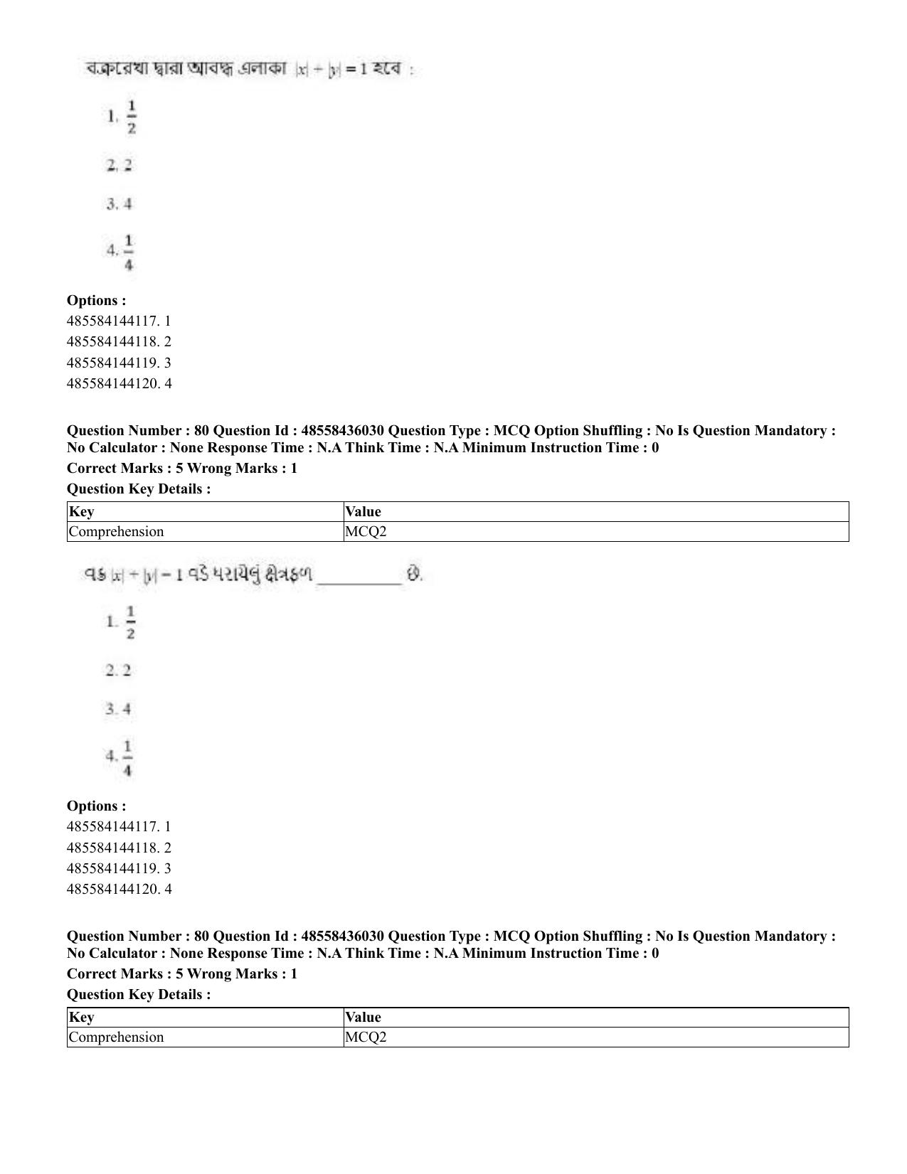 CUET 2023 Domestic Shift 1 Question Papers - 22 June 2023 - Page 245