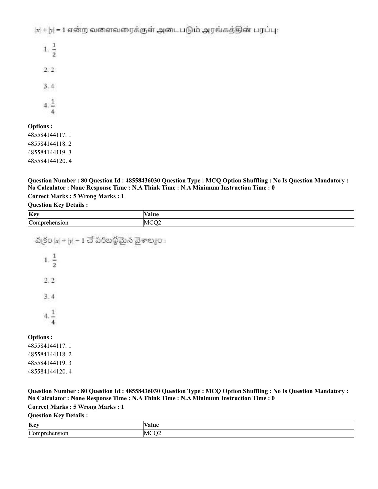CUET 2023 Domestic Shift 1 Question Papers - 22 June 2023 - Page 248