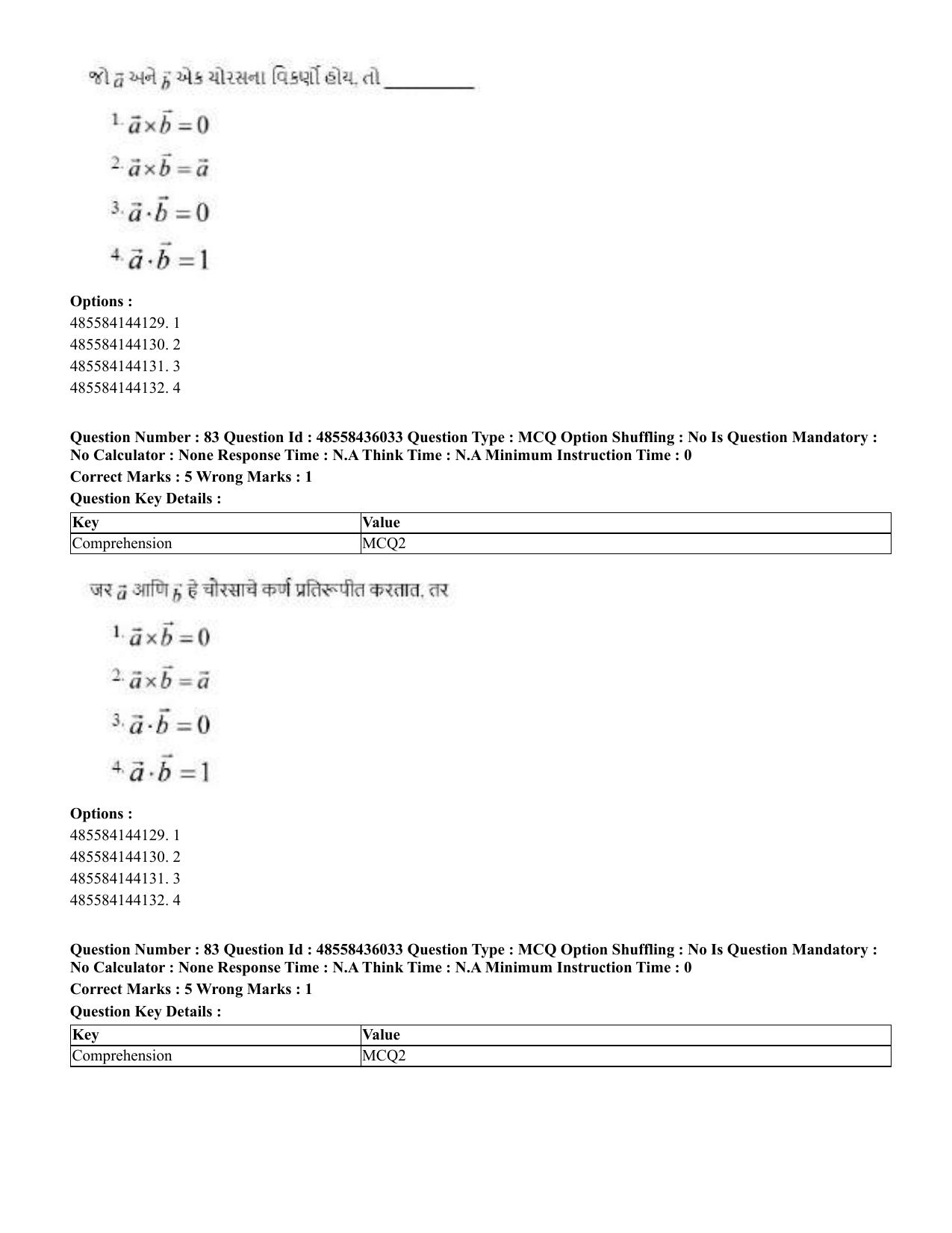 CUET 2023 Domestic Shift 1 Question Papers - 22 June 2023 - Page 271
