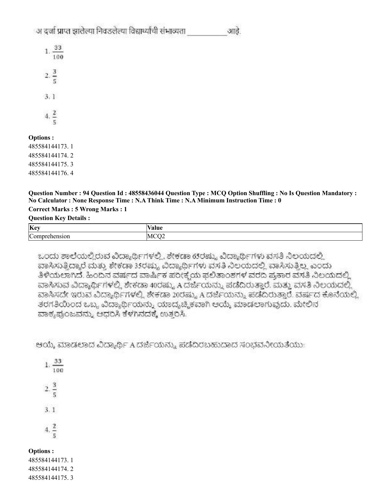 CUET 2023 Domestic Shift 1 Question Papers - 22 June 2023 - Page 351