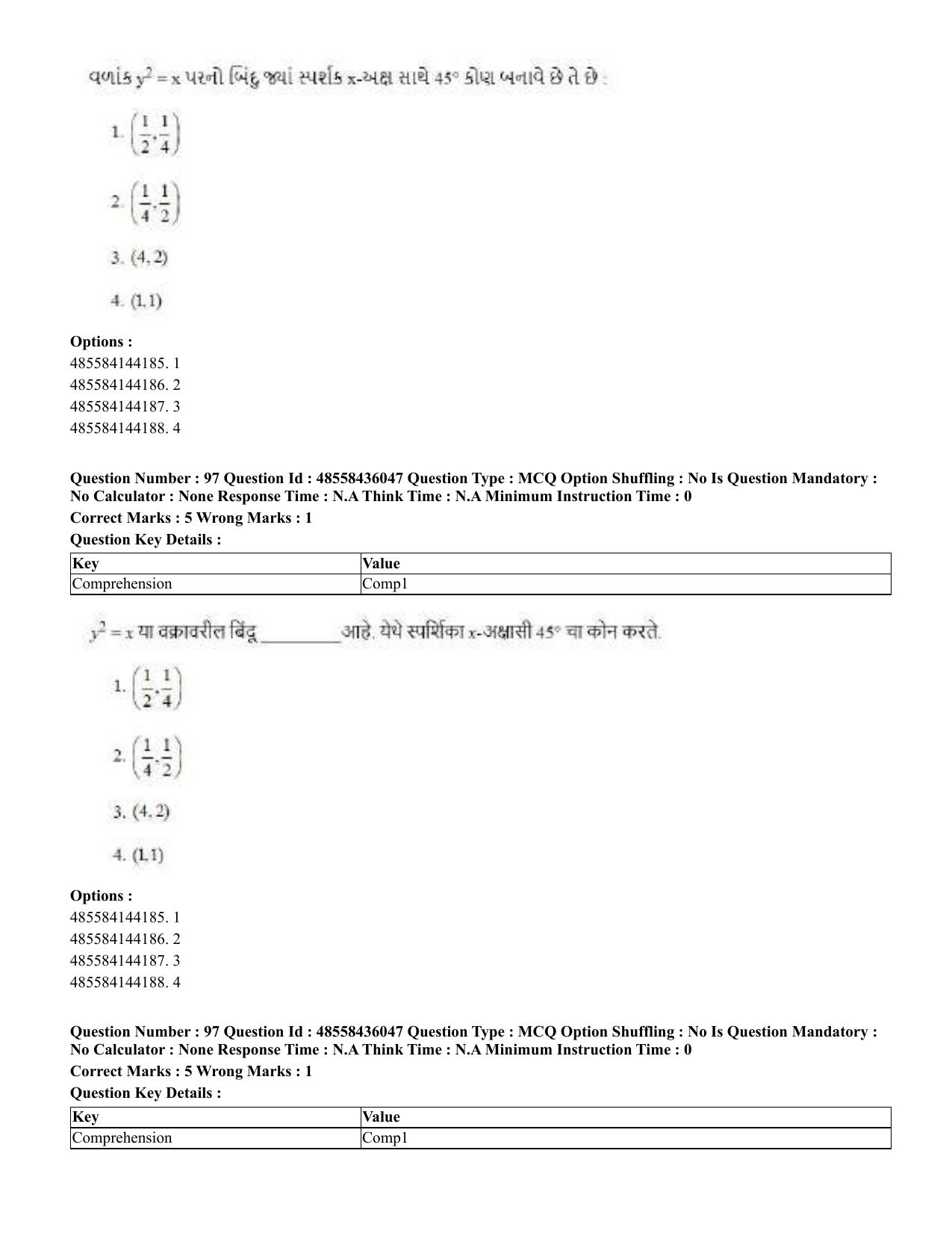 CUET 2023 Domestic Shift 1 Question Papers - 22 June 2023 - Page 374
